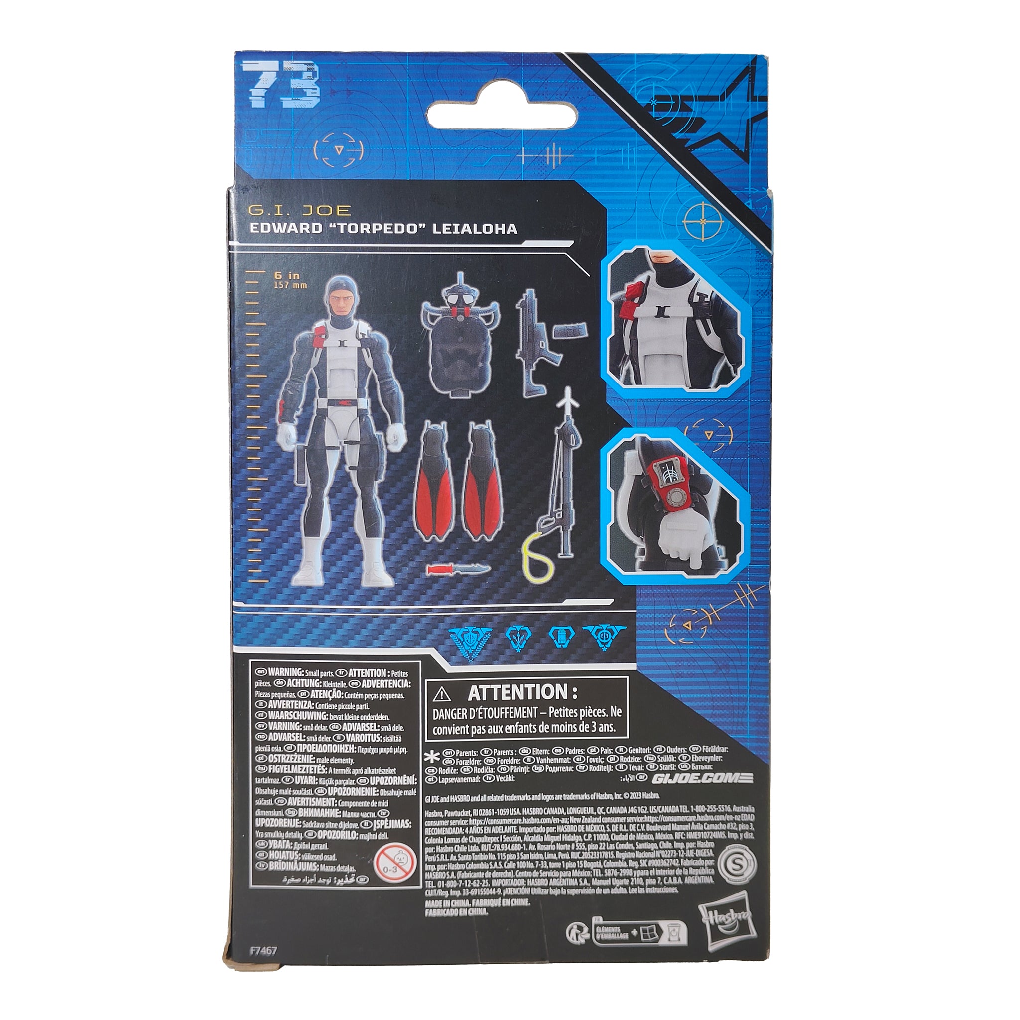 G.I. Joe Classified Series 73 Edward Torpedo Leialoha Hasbro Action Figure 2023