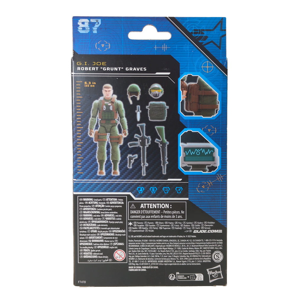 G.I. Joe Classified Series 87 Robert Grunt Graves Hasbro Action Figure 2023 - photo 2 of 6