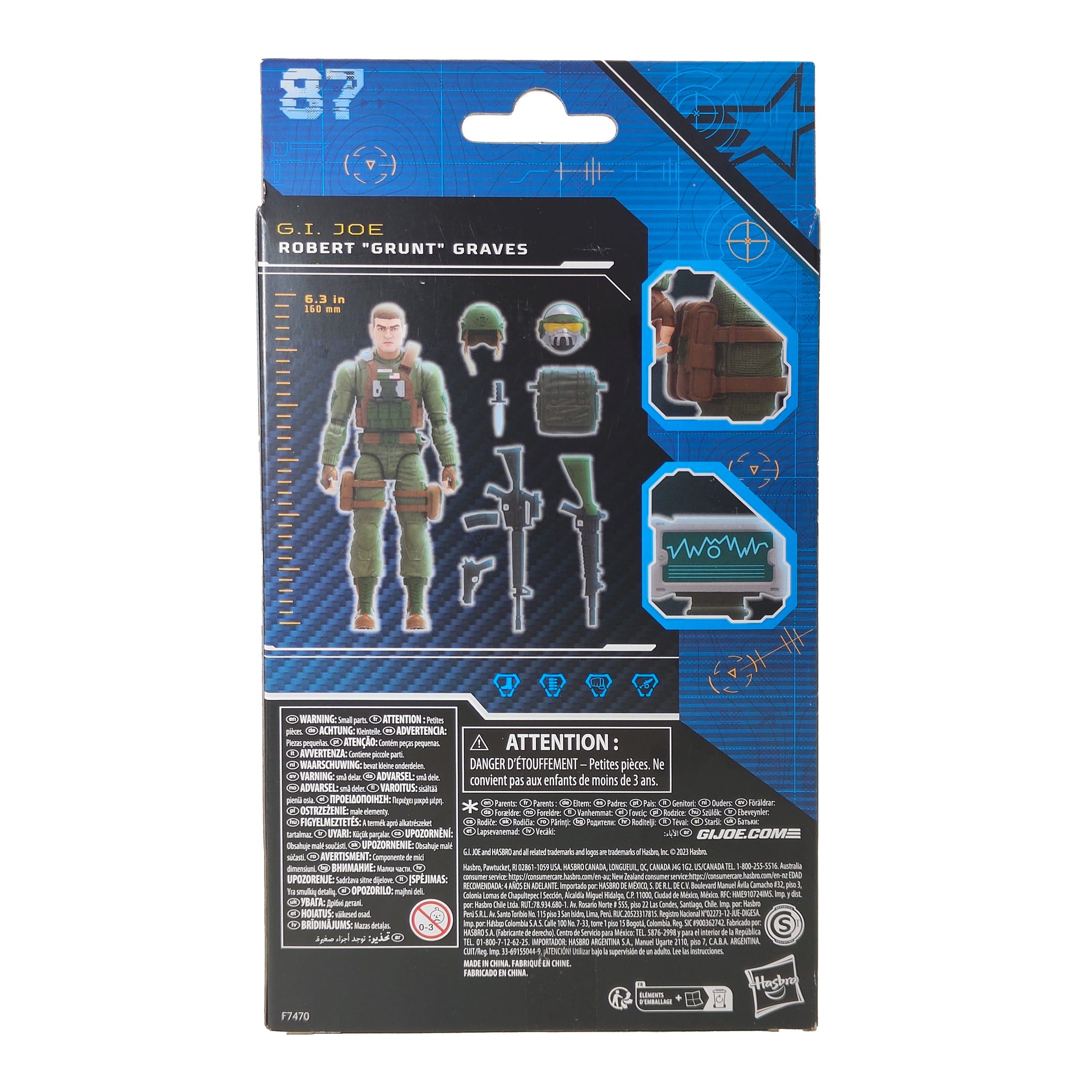 G.I. Joe Classified Series 87 Robert Grunt Graves Hasbro Action Figure 2023