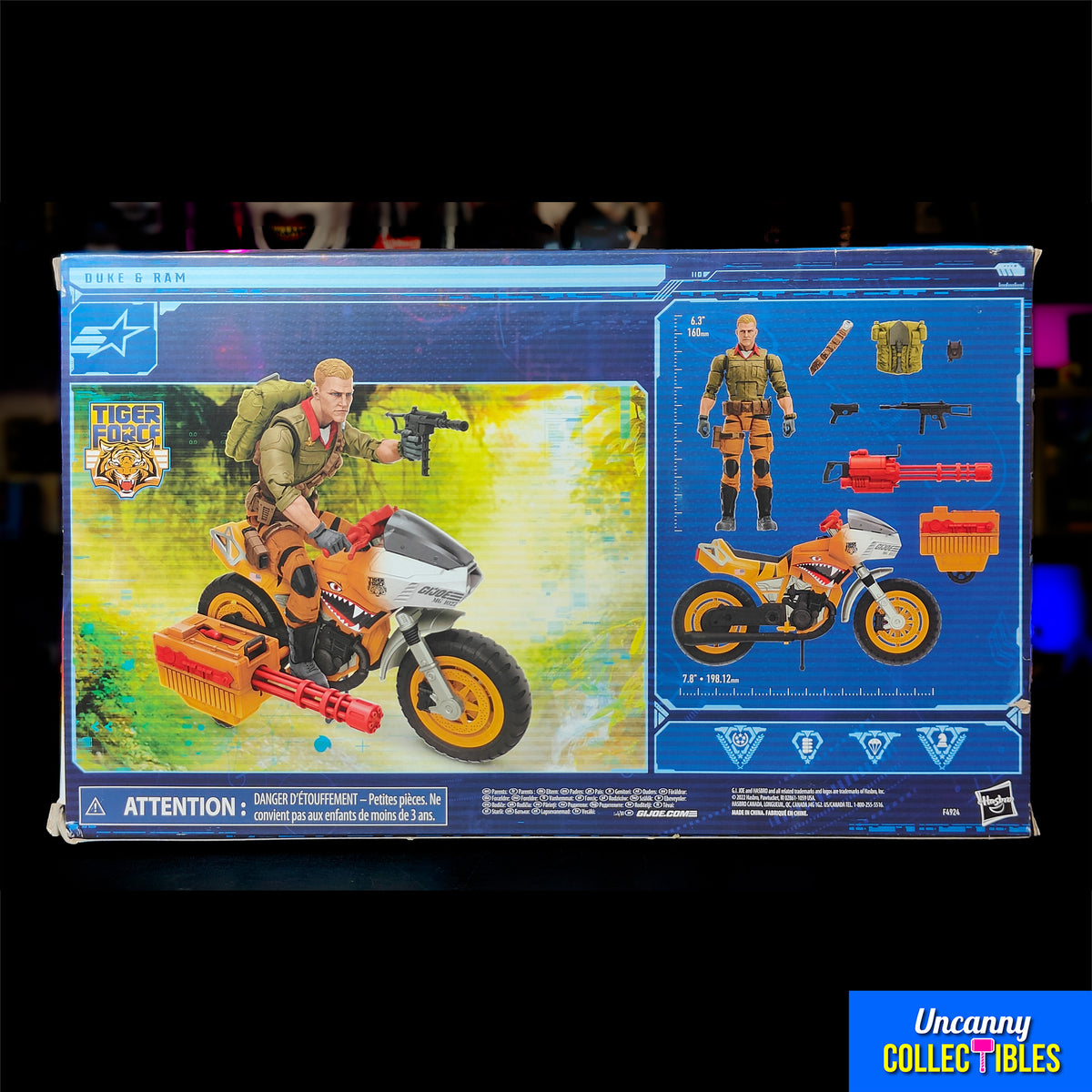G.I. Joe Classified Tiger Force Duke and RAM Cycle Hasbro 2023