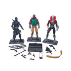 G.I. Joe Retro Collection Snake Eyes Destro Roadblock Hasbro 3 Figure Bundle
