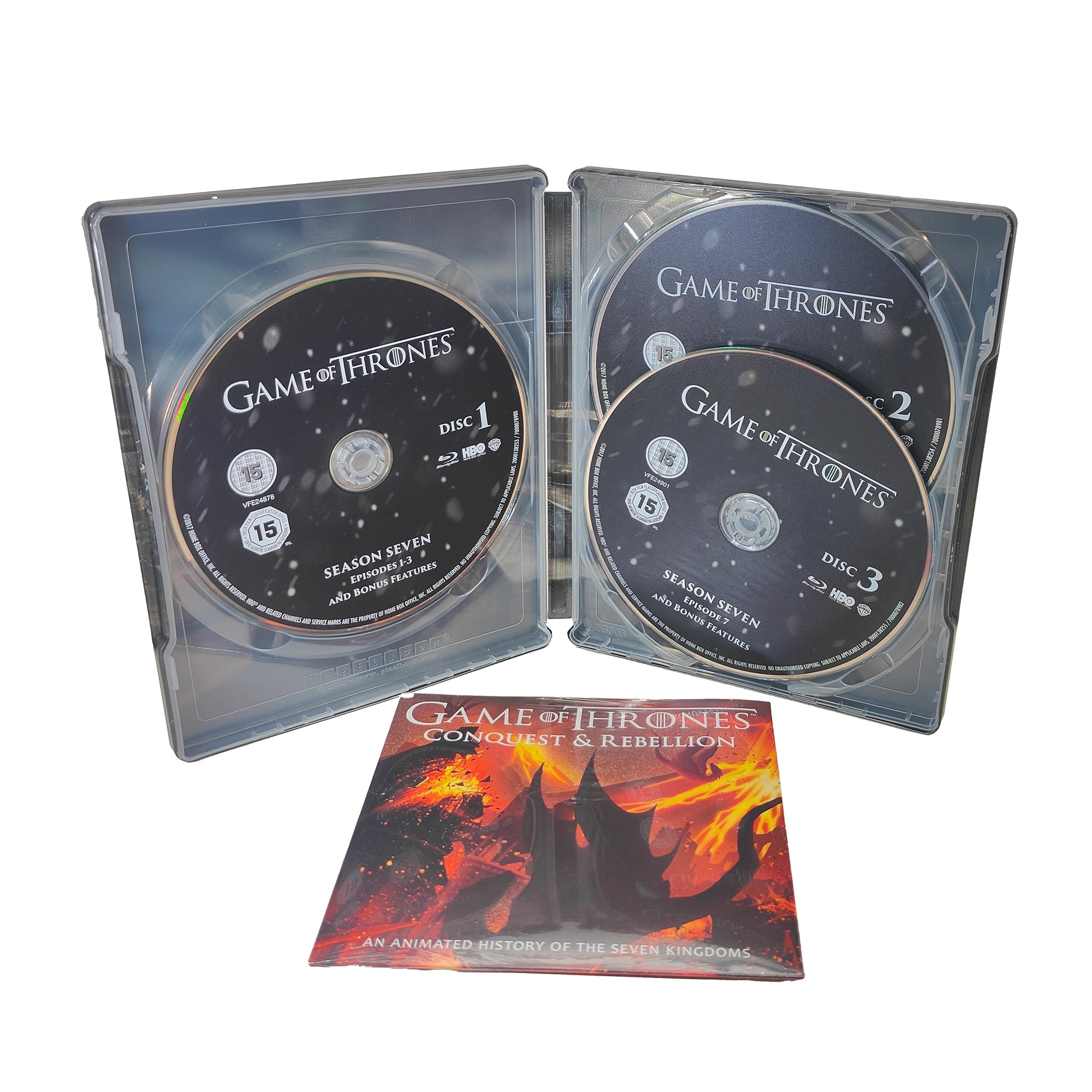 Game of Thrones Season 7 Blu-ray Limited Edition Steelbook – TV Icons & Heroes, HBO, -, pre-owned collector piece, Uncanny Collectibles Dublin Ireland