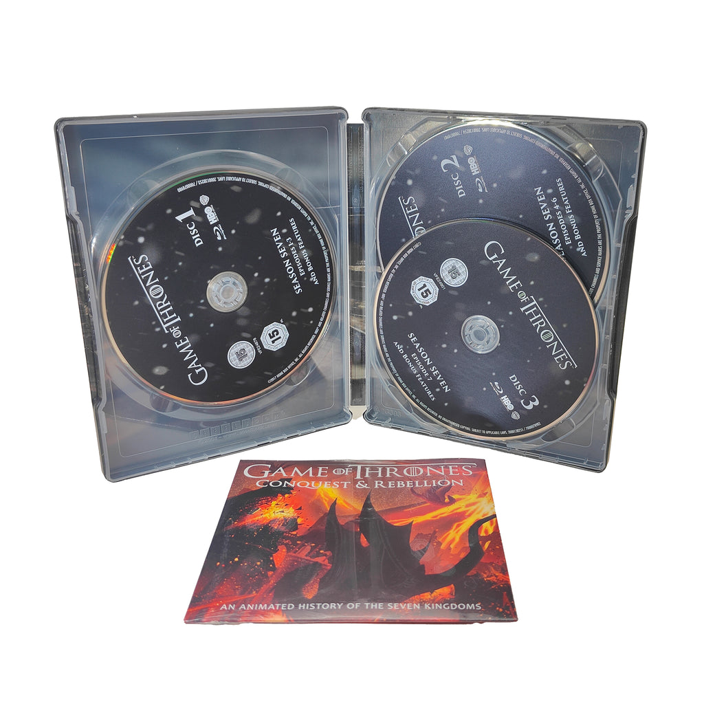 Game of Thrones Season 7 Blu-ray Limited Edition Steelbook – TV Icons & Heroes, HBO, -, pre-owned collector piece, Uncanny Collectibles Dublin Ireland