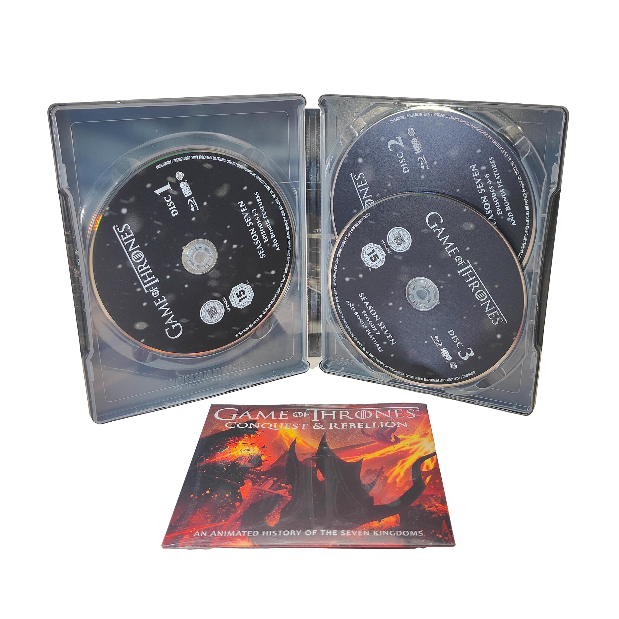 Game of Thrones Season 7 Blu-ray Limited Edition Steelbook – TV Icons & Heroes, HBO, -, pre-owned collector piece, Uncanny Collectibles Dublin Ireland