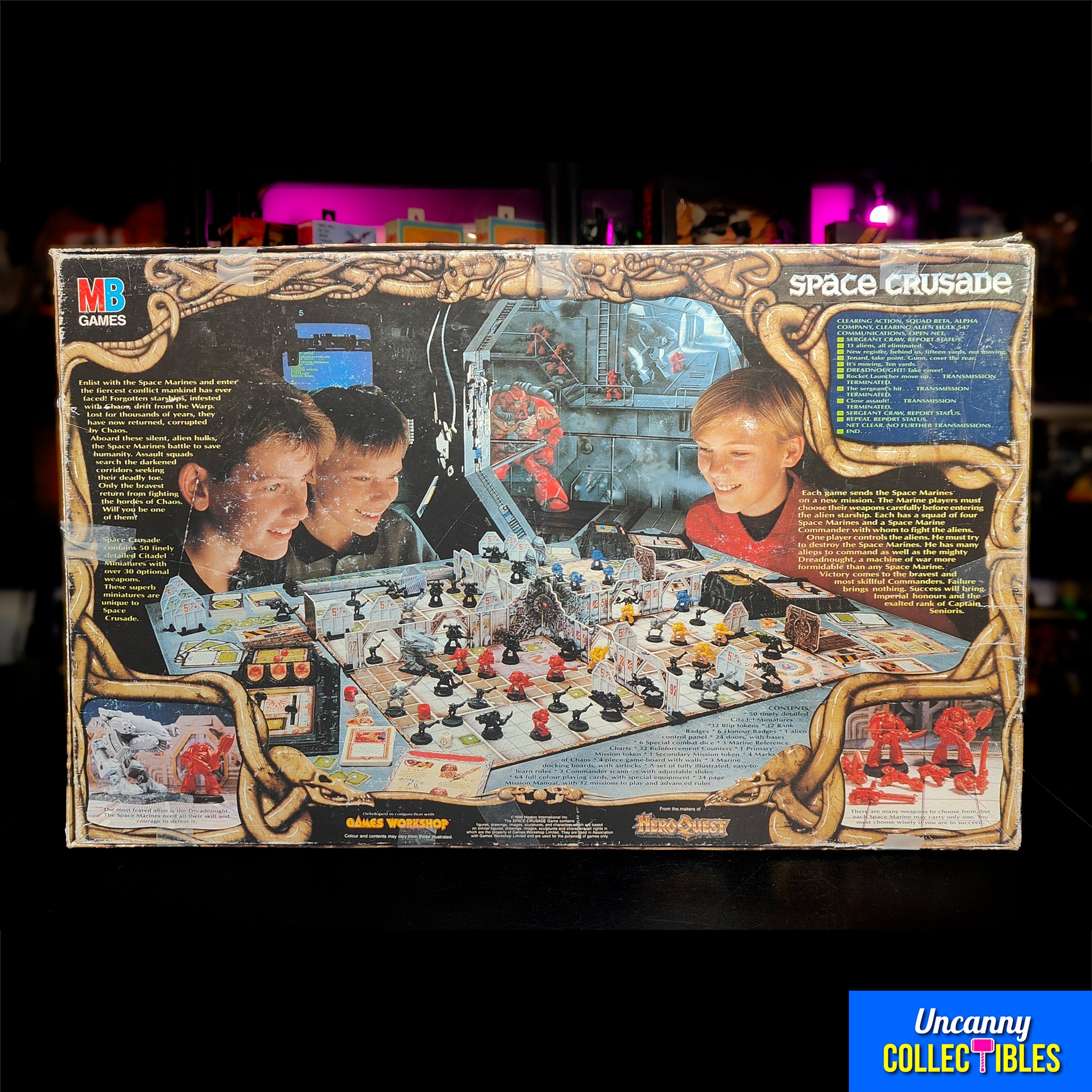 Games Workshop Space Crusade Board Game 1990 Not Complete