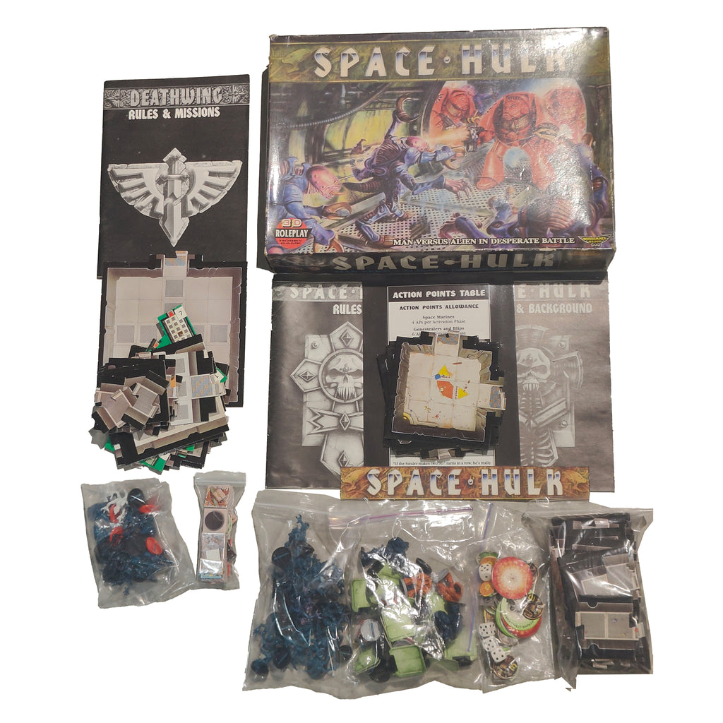 Games Workshop Warhammer 40000 Space Hulk 1989 With Deathwing Expansion Bundle