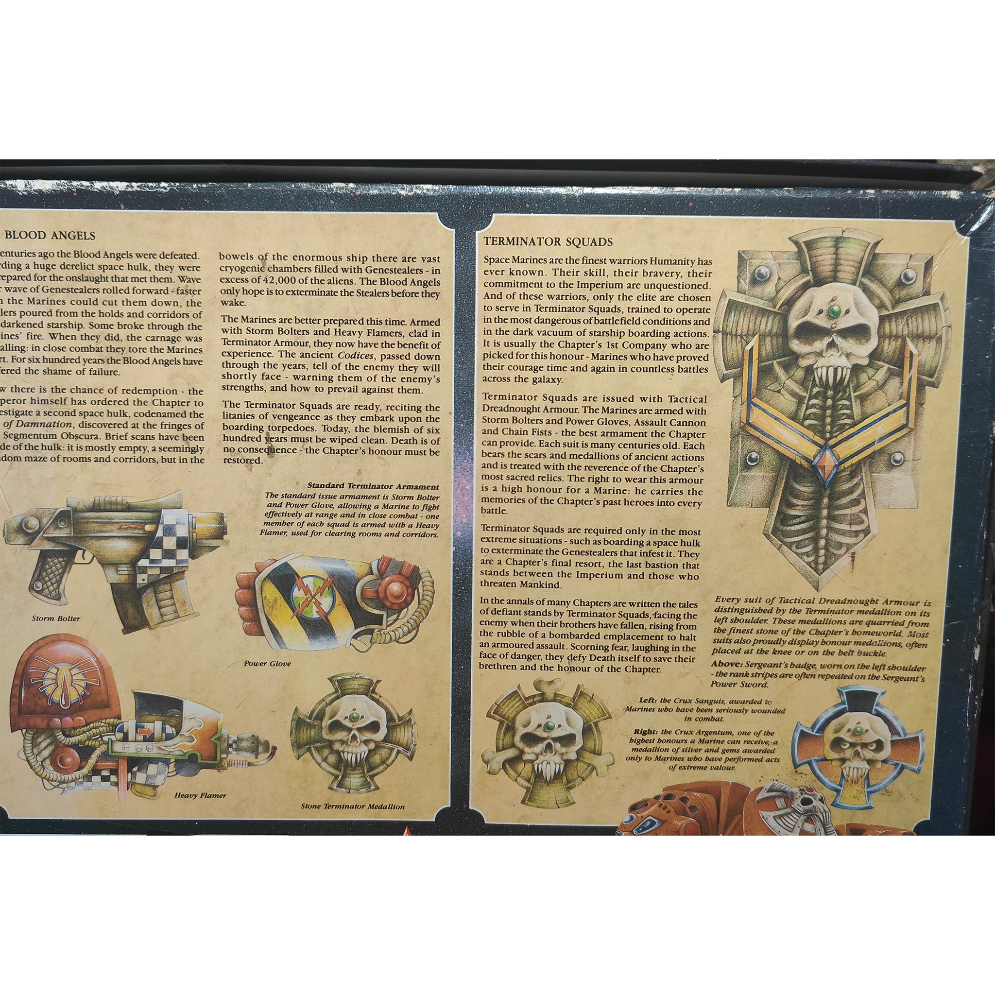 Games Workshop Warhammer 40000 Space Hulk 1989 With Deathwing Expansion Bundle
