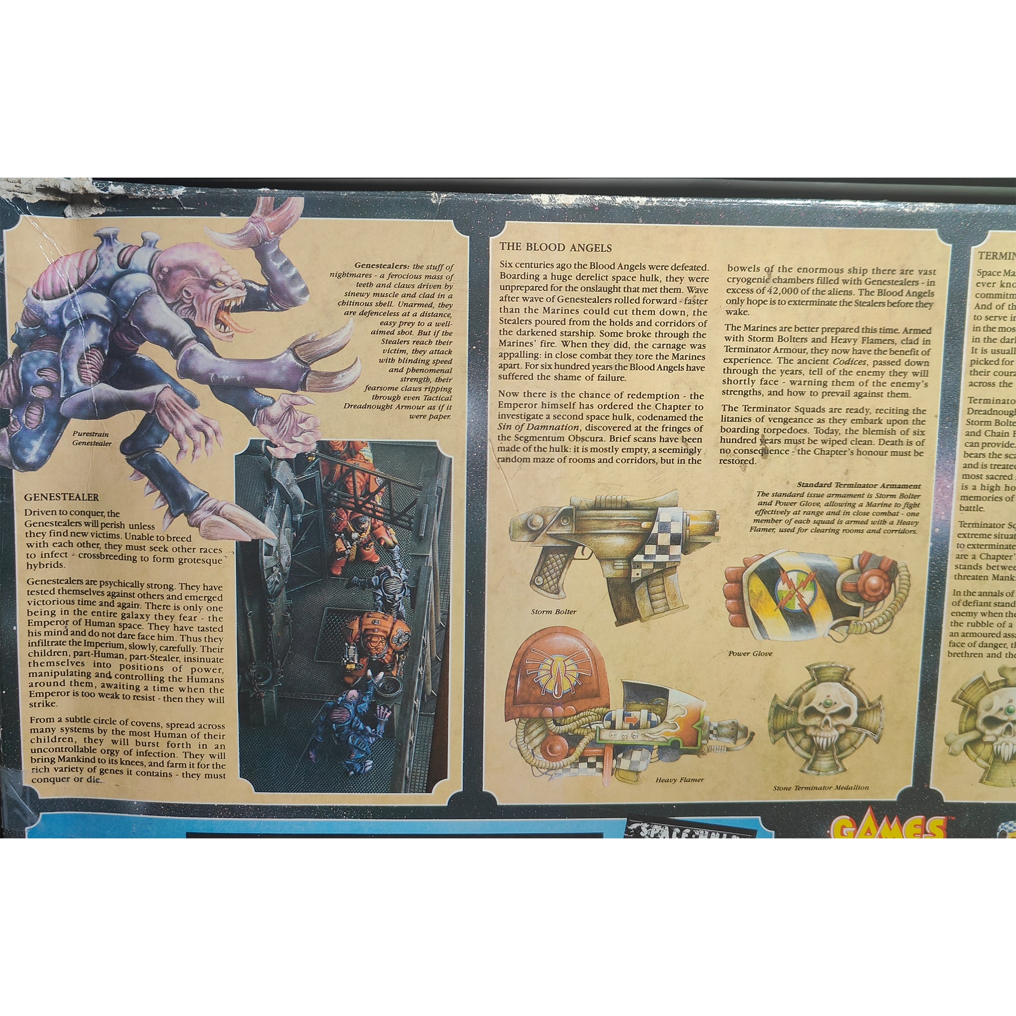 Games Workshop Warhammer 40000 Space Hulk 1989 With Deathwing Expansion Bundle