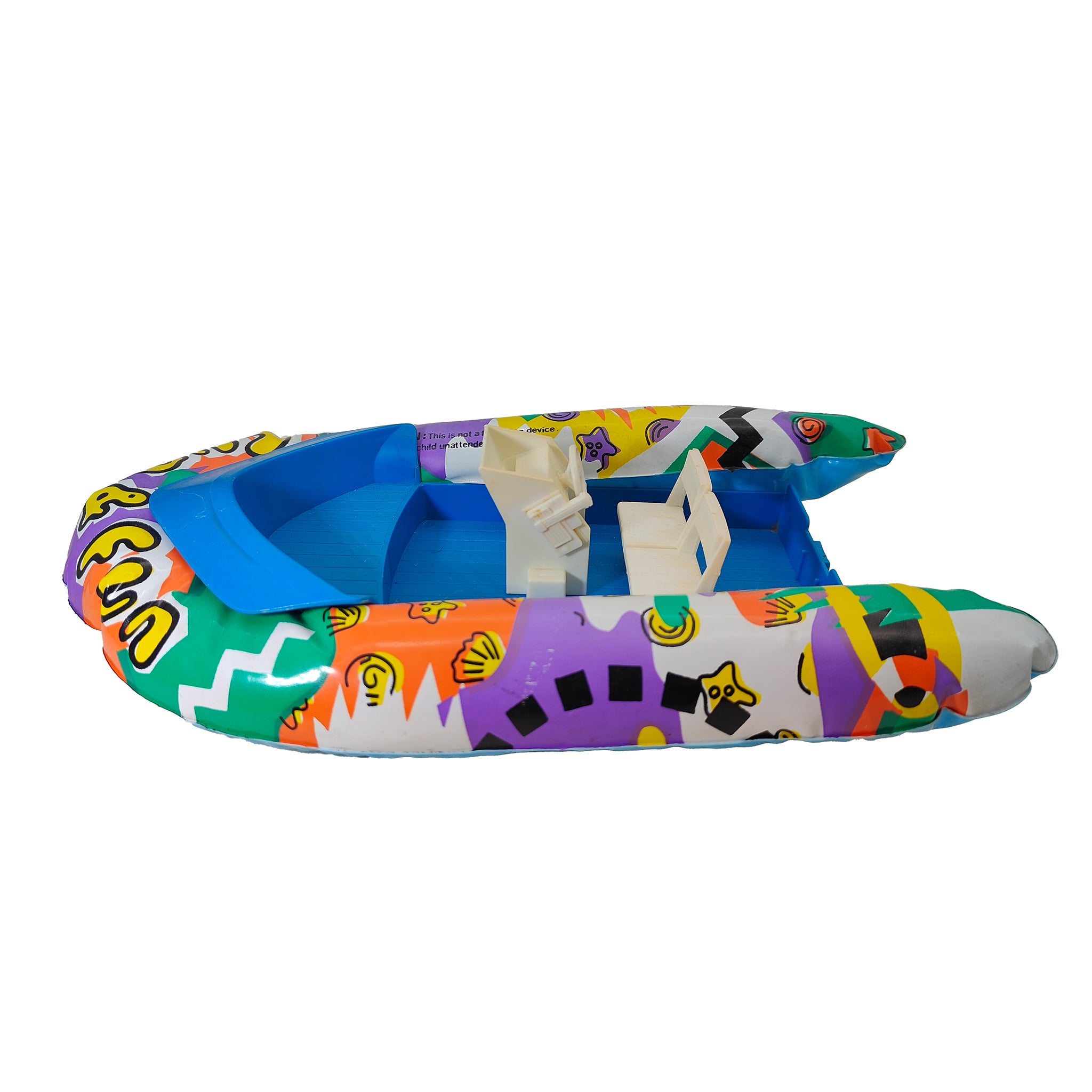 Generic Inflatable Speed Boat Dinghy 3.75 Inch Action Figures