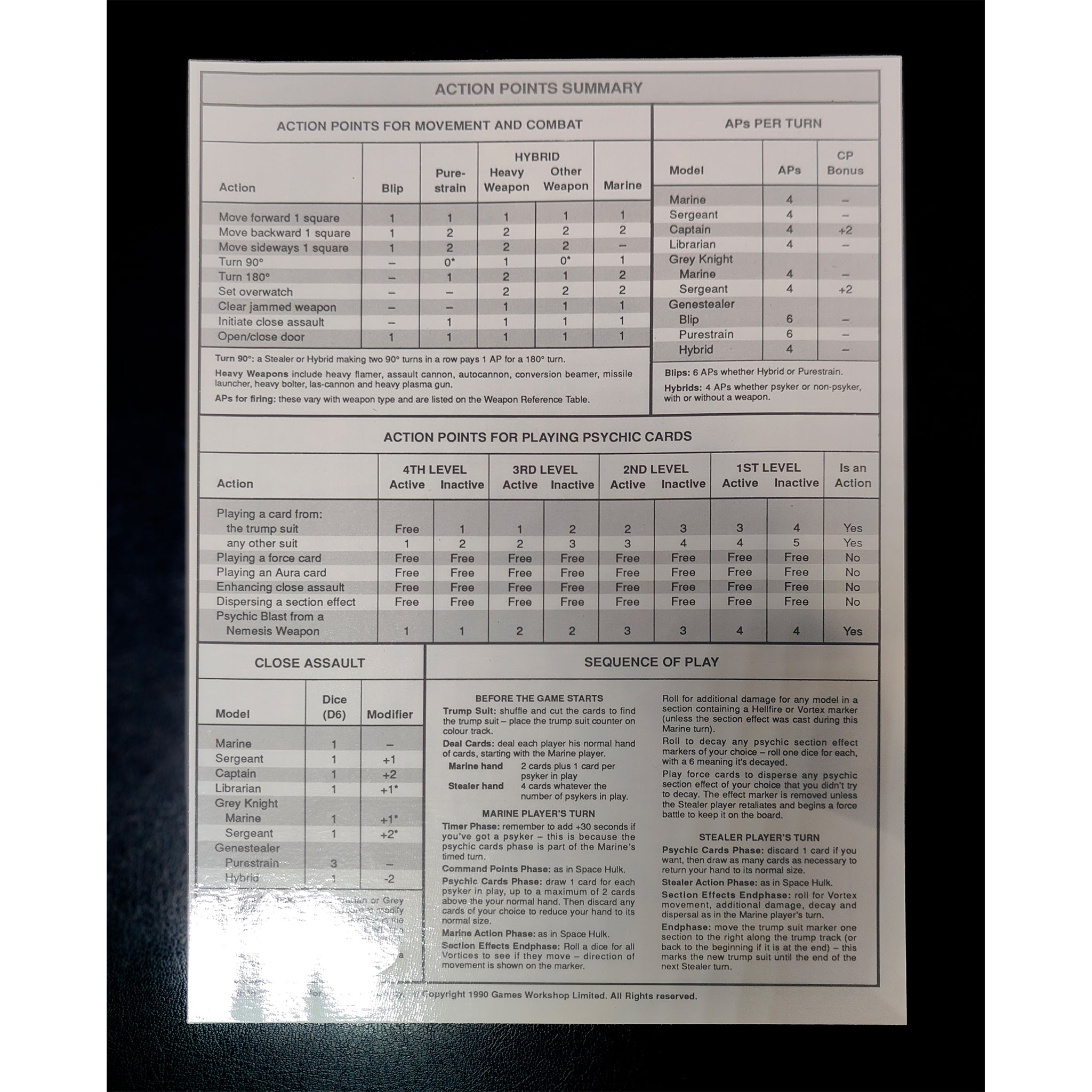 Genestealer Expansion For 1st Edition Space Hulk Games Workshop 1990Â 0334 Incomplete – Warhammer 40k, Games Workshop, -, 1990, pre-owned collector piece, Uncanny Collectibles Dublin Ireland