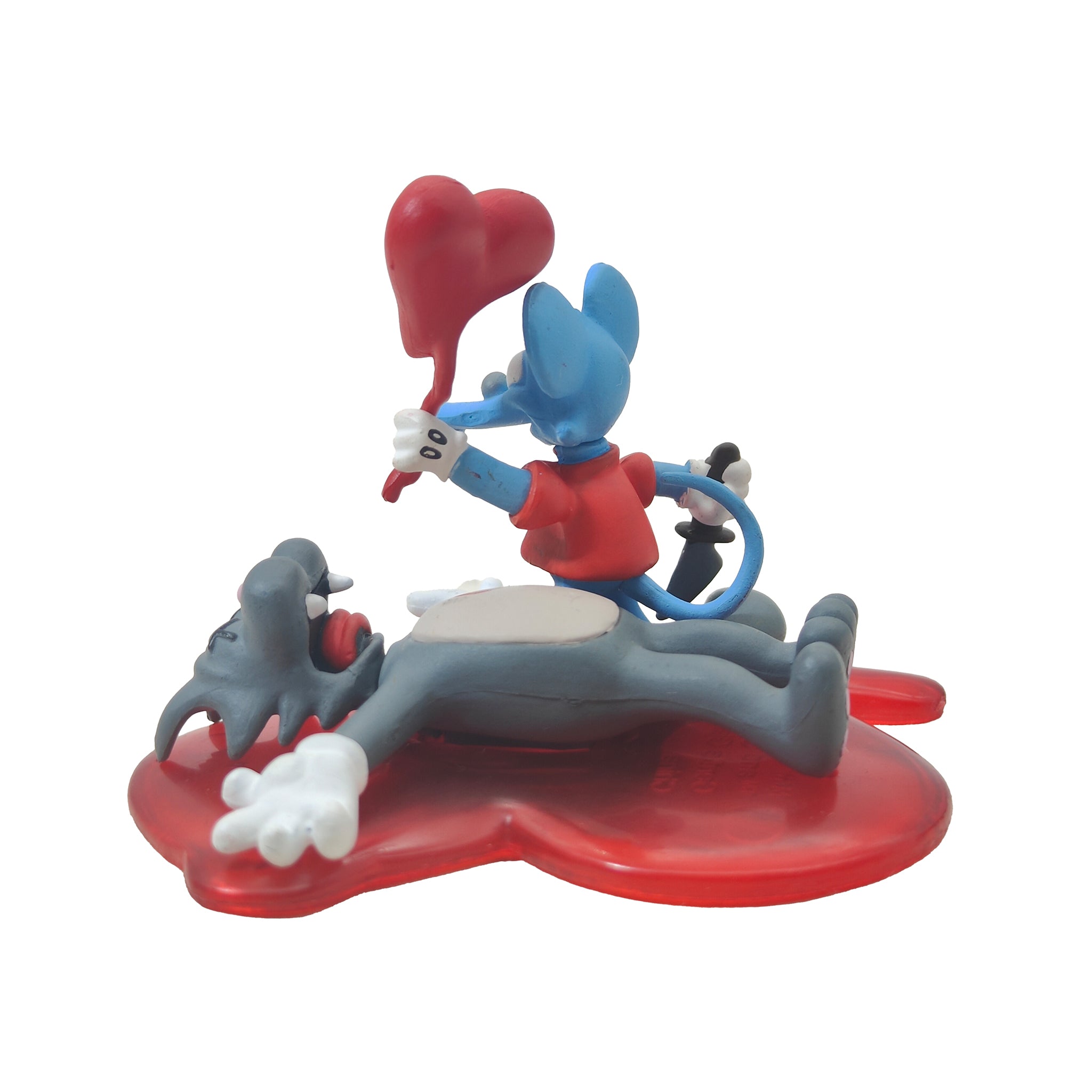 The Simpsons Itchy and Scratchy Gentle Giant Busts Ups Mini Diorama – The Simpsons, Gentle Giant Studios, 8 cm, pre-owned collector piece, Uncanny Collectibles Dublin Ireland