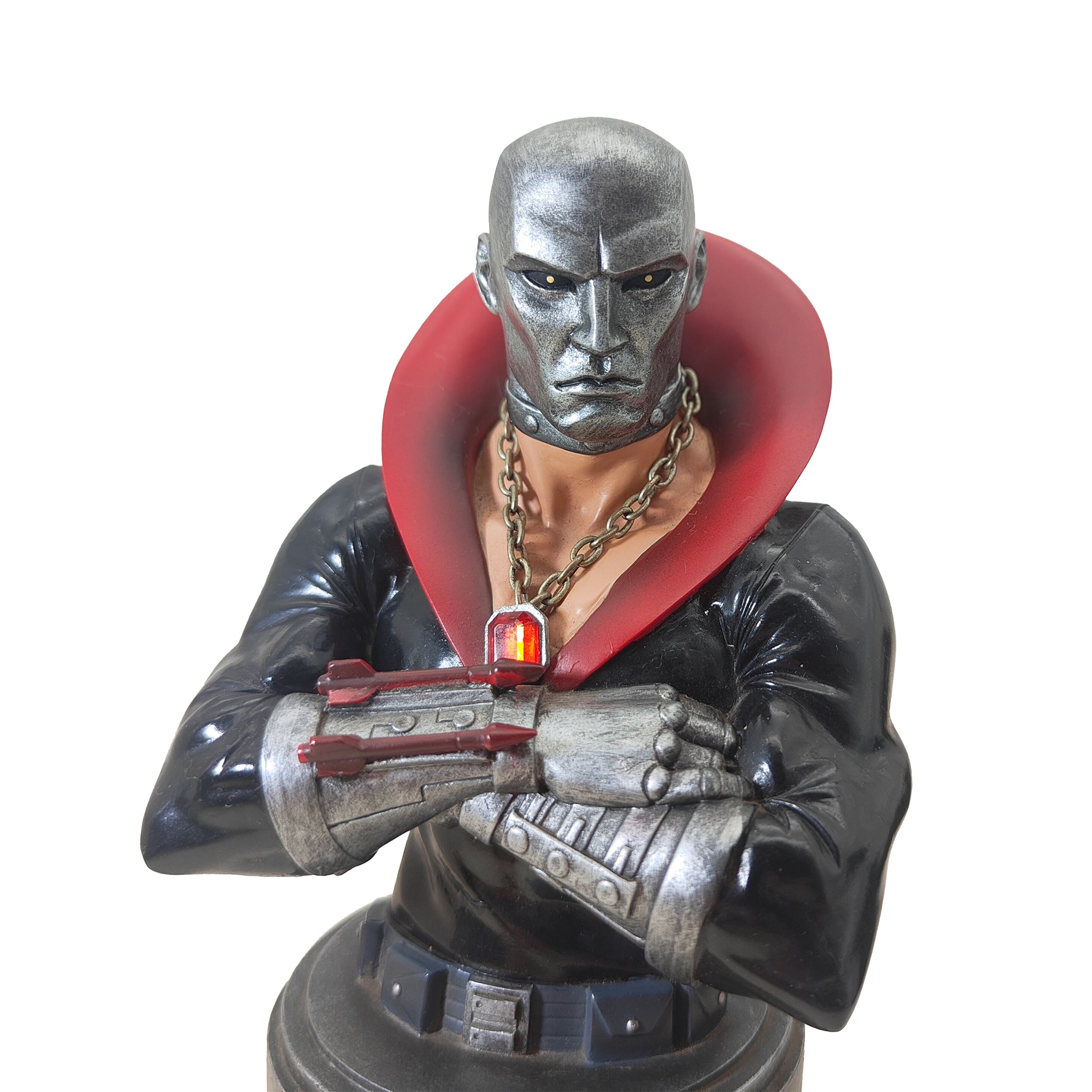 GI Joe Destro Mini Resin Bust Palisades Hasbro 15cm – Movie Icons & Heroes, Hasbro, 15 cm, 2003, pre-owned collector piece, Uncanny Collectibles Dublin Ireland