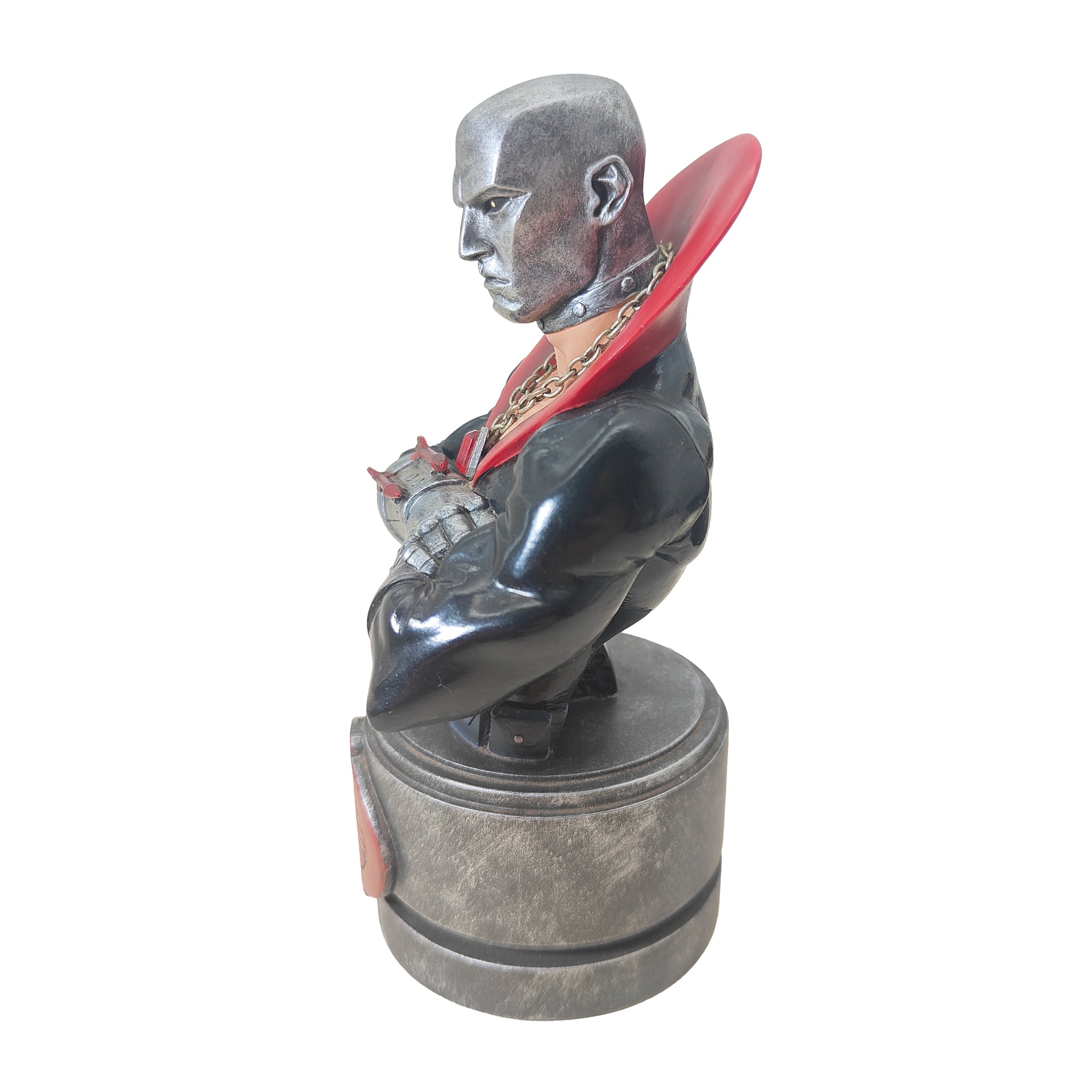 GI Joe Destro Mini Resin Bust Palisades Hasbro 15cm – Movie Icons & Heroes, Hasbro, 15 cm, 2003, pre-owned collector piece, Uncanny Collectibles Dublin Ireland