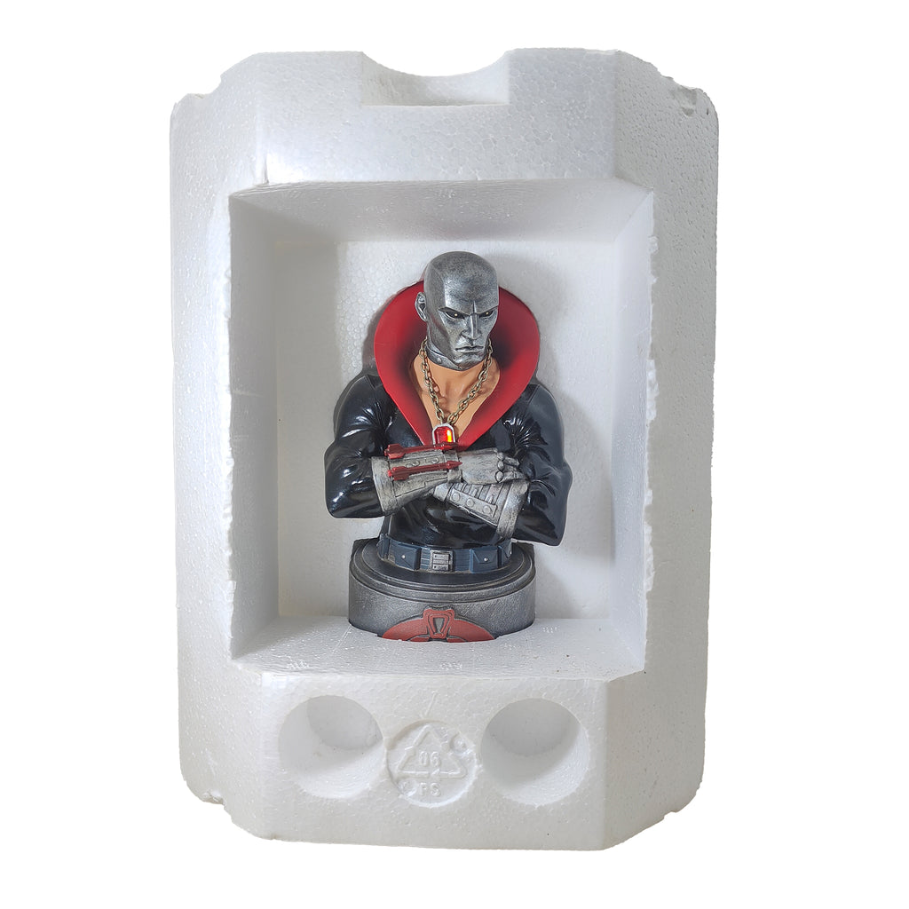 GI Joe Destro Mini Resin Bust Palisades Hasbro 15cm – Movie Icons & Heroes, Hasbro, 15 cm, 2003, pre-owned collector piece, Uncanny Collectibles Dublin Ireland