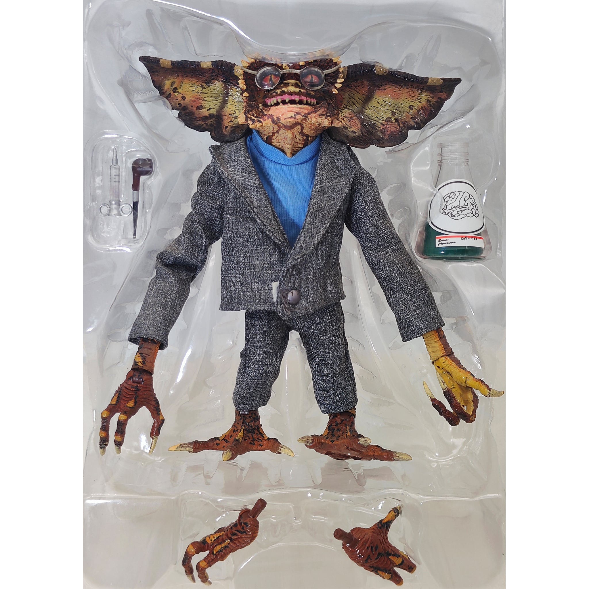 Gremlins 2 The New Batch Brain Gremlin Ultimate NECA Action Figure - Used