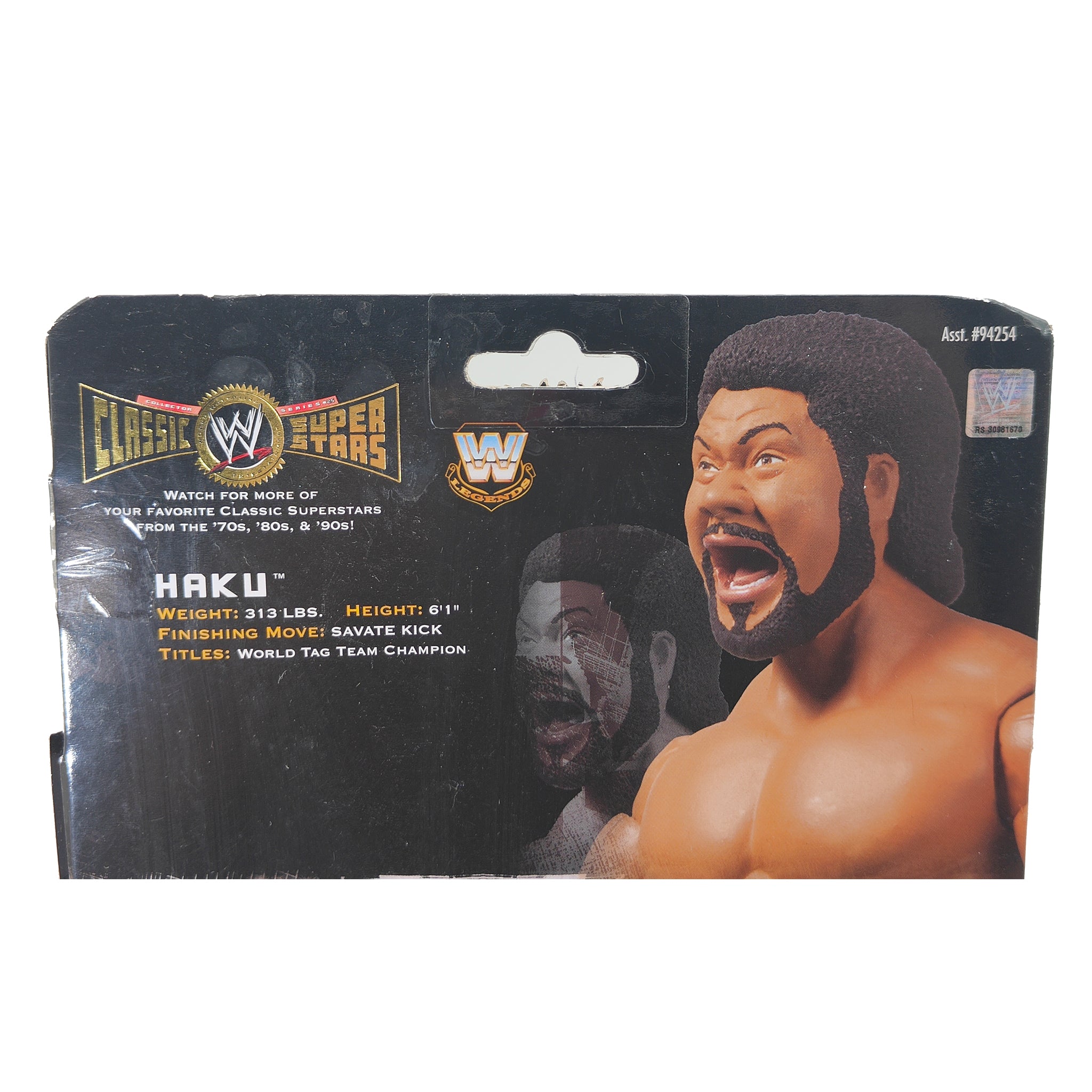 Haku WWE Classic Superstars Series 25 Jakks Pacific Action Figure 2009 18cm – WWE, JAKKS Pacific, 18 cm, 2009, pre-owned collector piece, Uncanny Collectibles Dublin Ireland