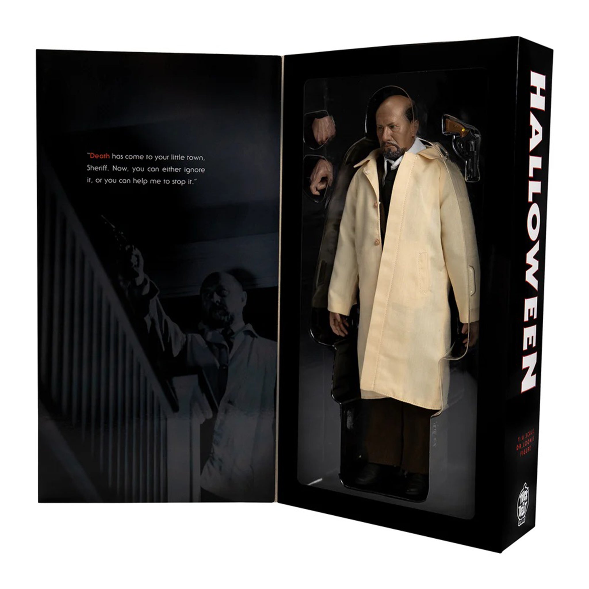 Halloween 1978 Doctor Loomis Trick or Treat Studios 1/6 Scale Action Figure – Halloween, Trick or Treat Studios, 30 cm, 1978, brand new collector item, Uncanny Collectibles Dublin Ireland