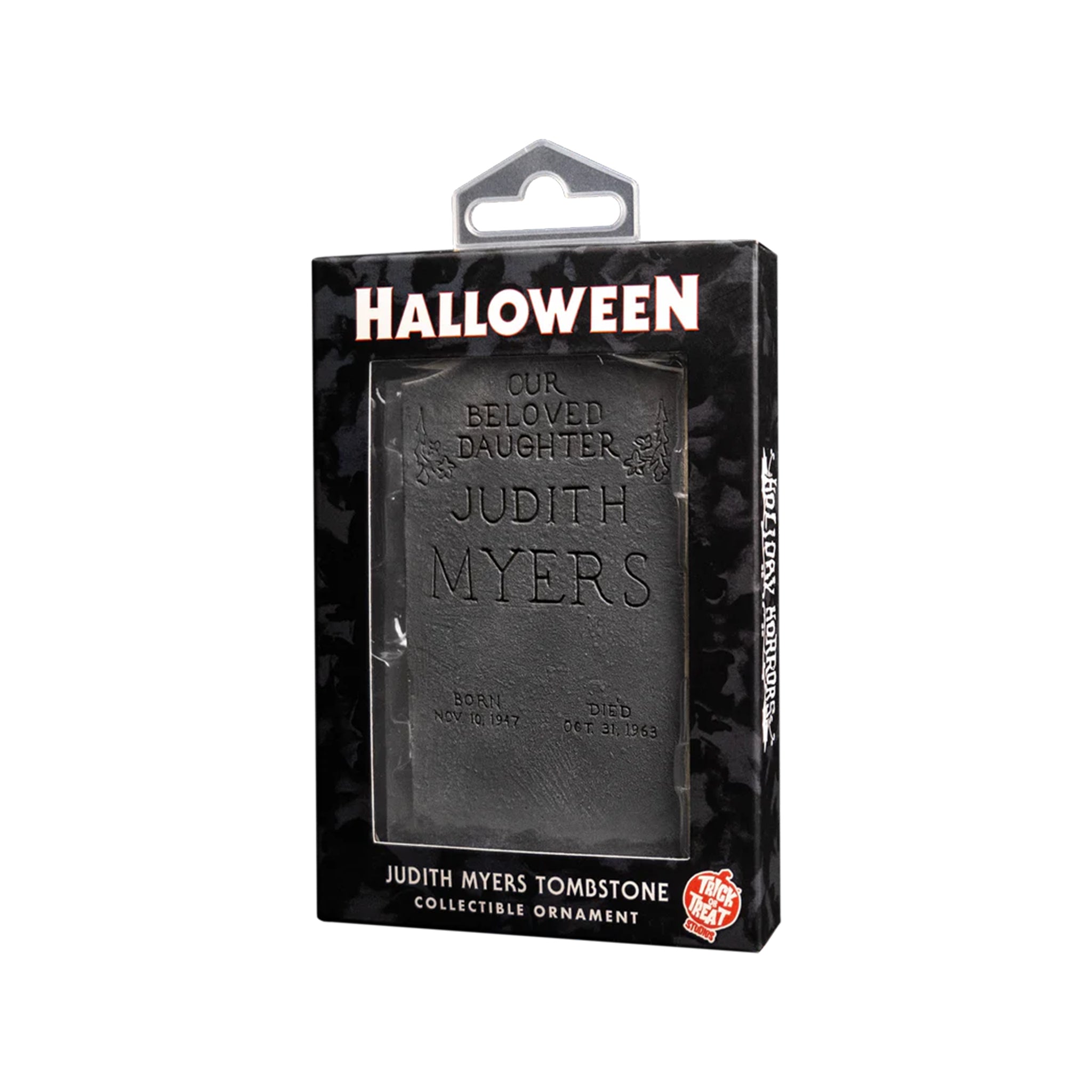 Halloween 1978 Judith Myers Tombstone Trick Or Treat Studios Holiday Horrors Ornament 9cm – Halloween, Trick or Treat Studios, 9 cm, 1978, brand new collector item, Uncanny Collectibles Dublin Ireland