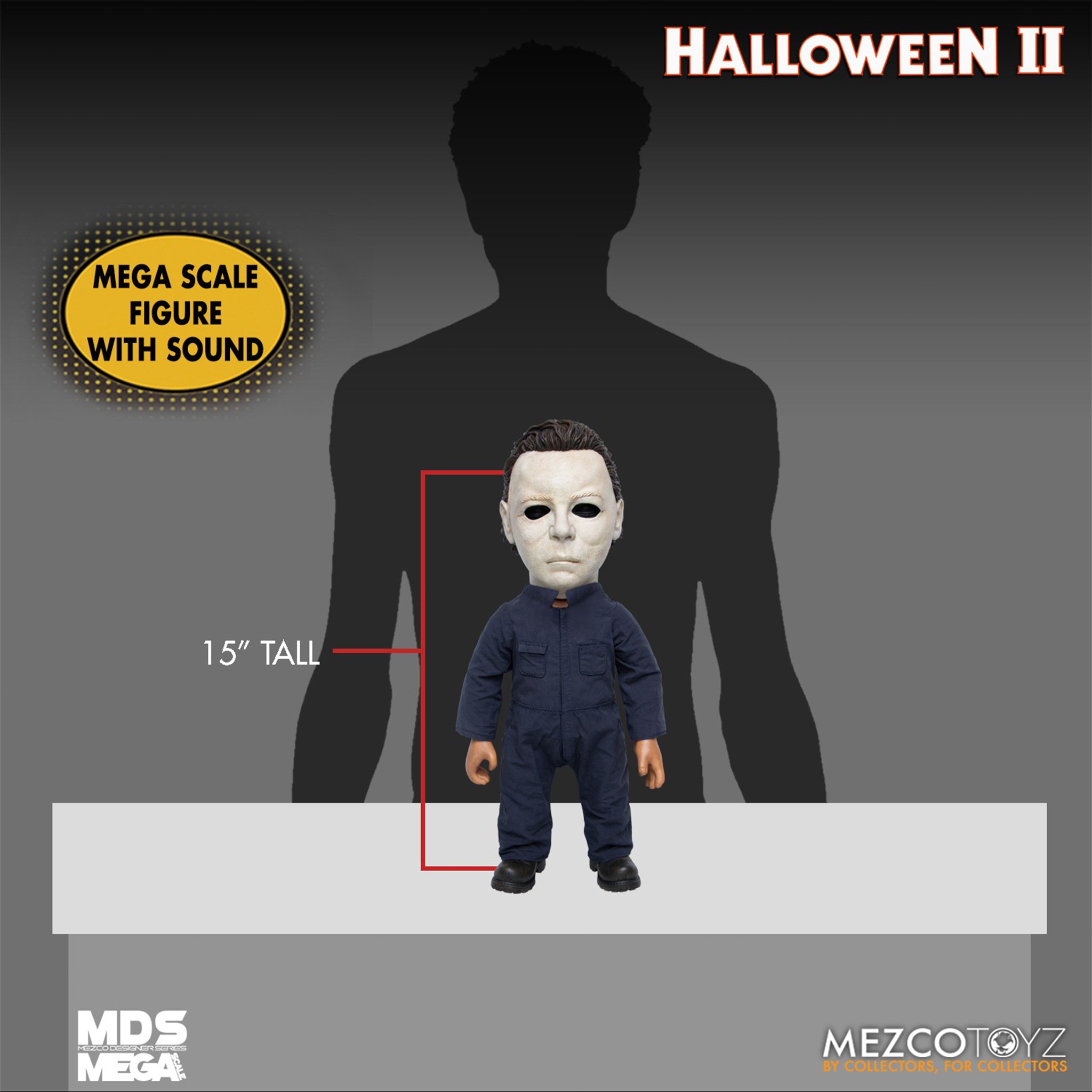 Halloween 2 Michael Myers MDS Mega Scale Mezco Toyz Figure with Sound – photo 9 of 9