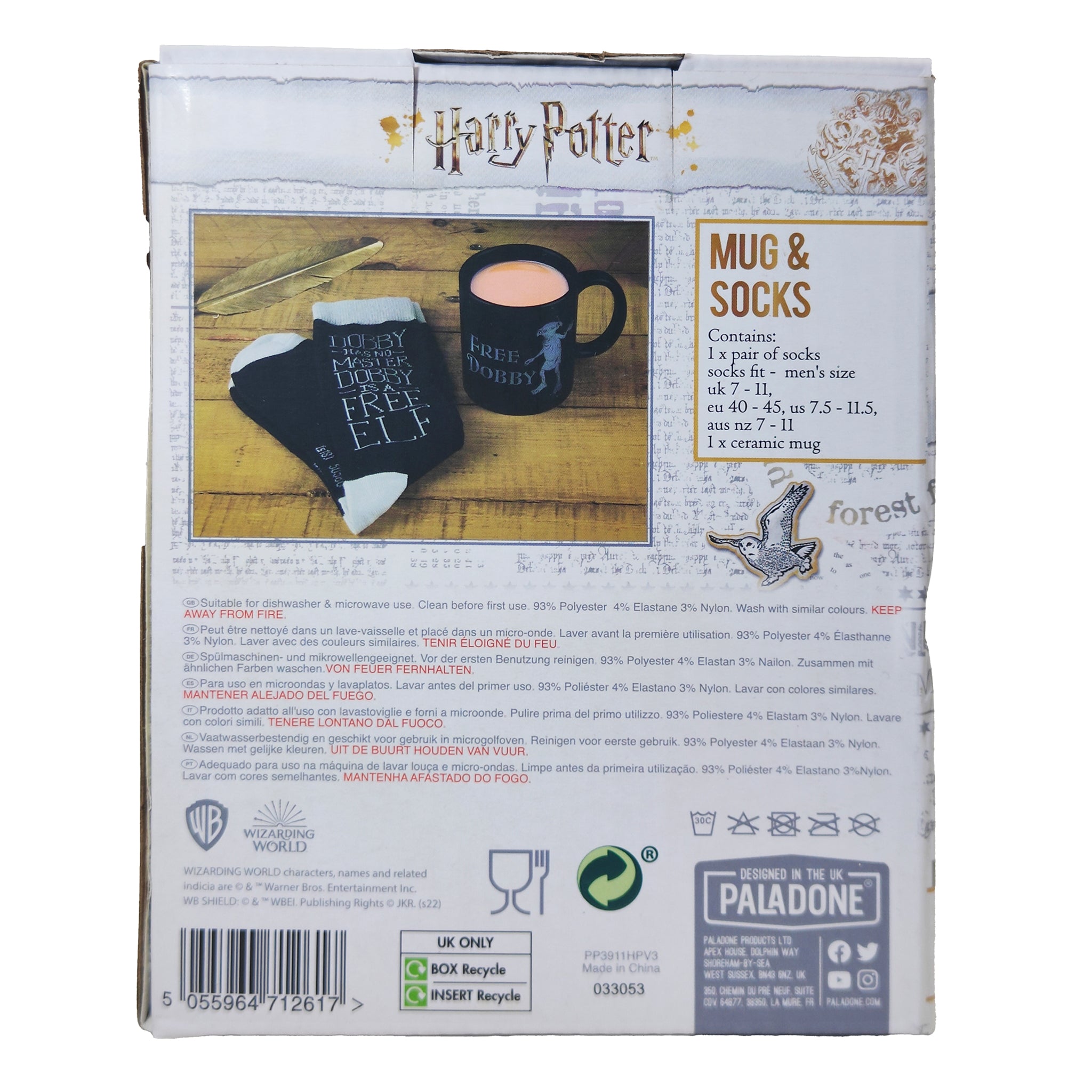 Harry Potter Dobby Mug And Sock Gift Set Paladone 2022 – TV Icons & Heroes, Paladone, -, 2022, pre-owned collector piece, Uncanny Collectibles Dublin Ireland