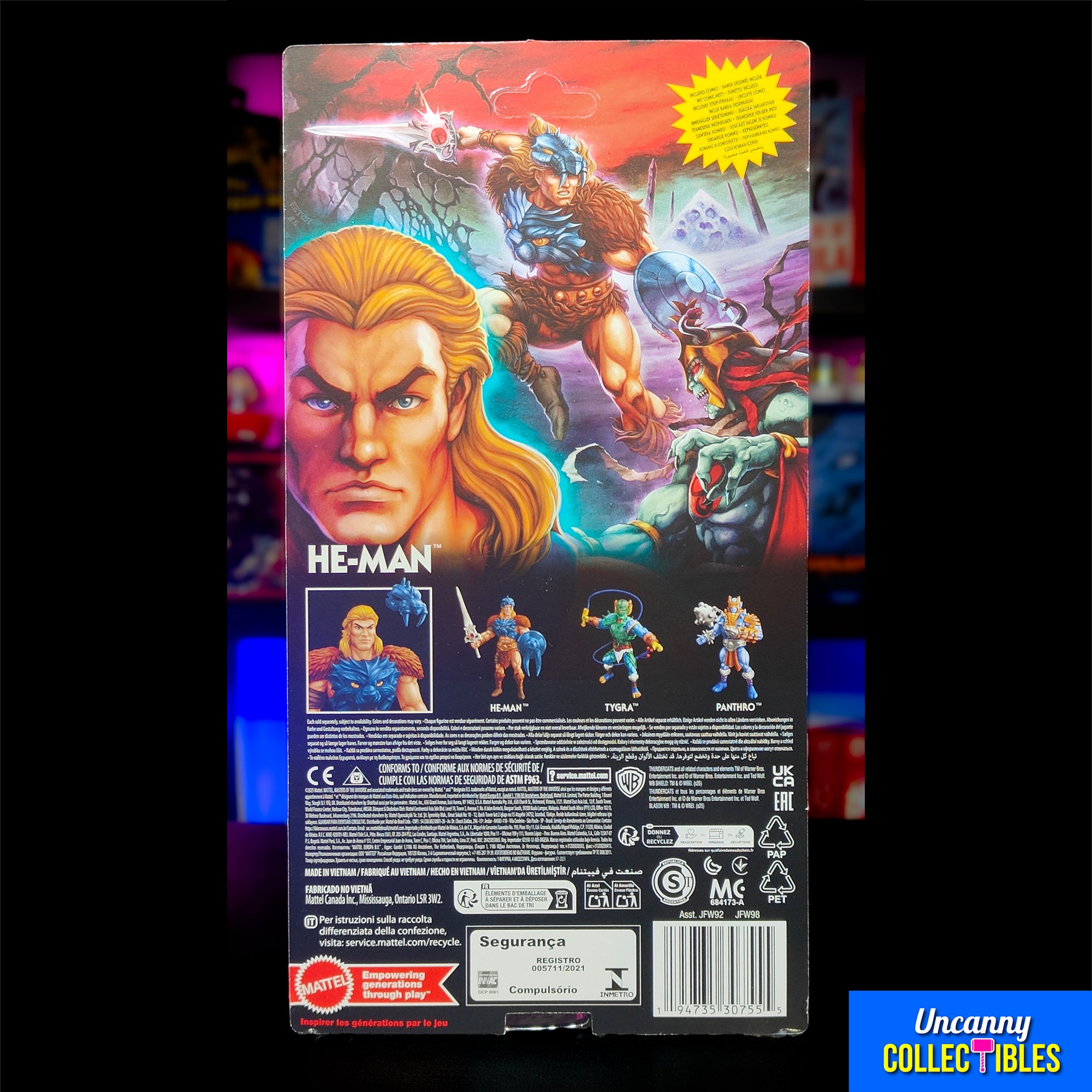 He-Man Masters of the Universe x ThunderCats Mattel Action Figure 2025 14 cm – Thundercats, Mattel, 14 cm, 2025, brand new collector item, Uncanny Collectibles Dublin Ireland