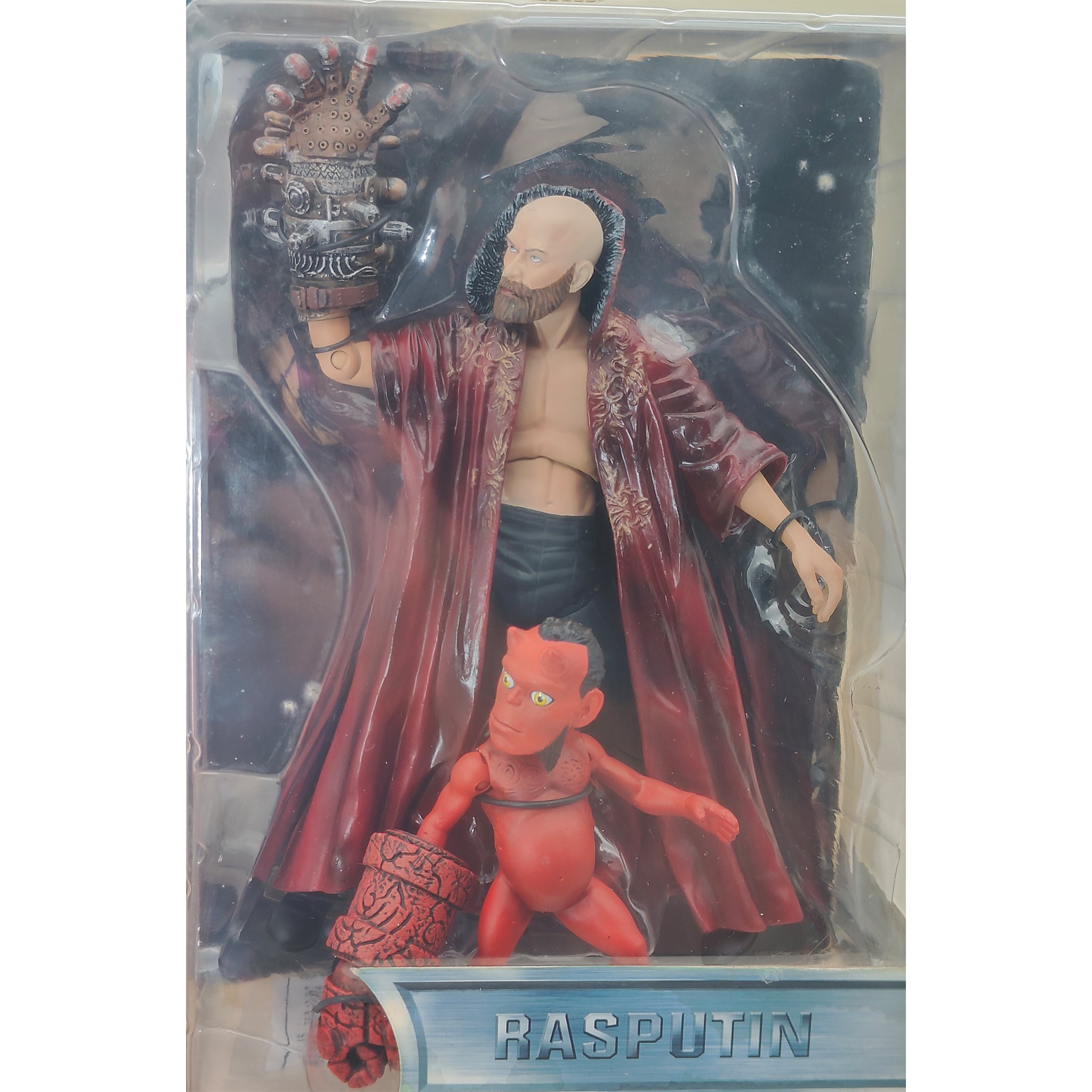 Hellboy 2004 Movie Raputin With Baby Hellboy Mezco Toyz Action Figure 18cm – Movie Icons & Heroes, Mezco Toyz, 18 cm, 2004, pre-owned collector piece, Uncanny Collectibles Dublin Ireland