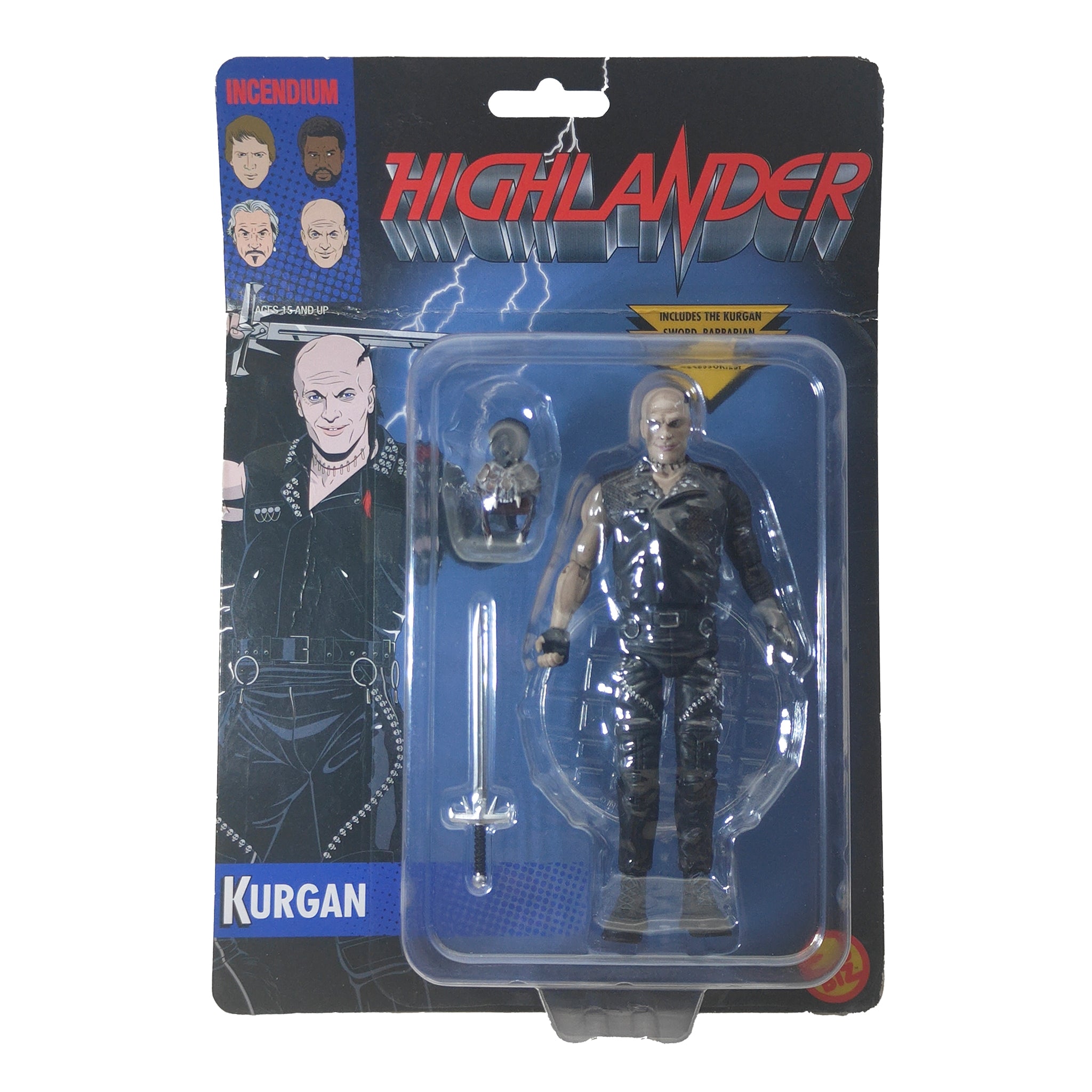 Highlander Kurgan Incendium Figbiz Action Figure 2022 13cm – Movie Icons & Heroes, Nacelle, 14 cm, 2022, pre-owned collector piece, Uncanny Collectibles Dublin Ireland