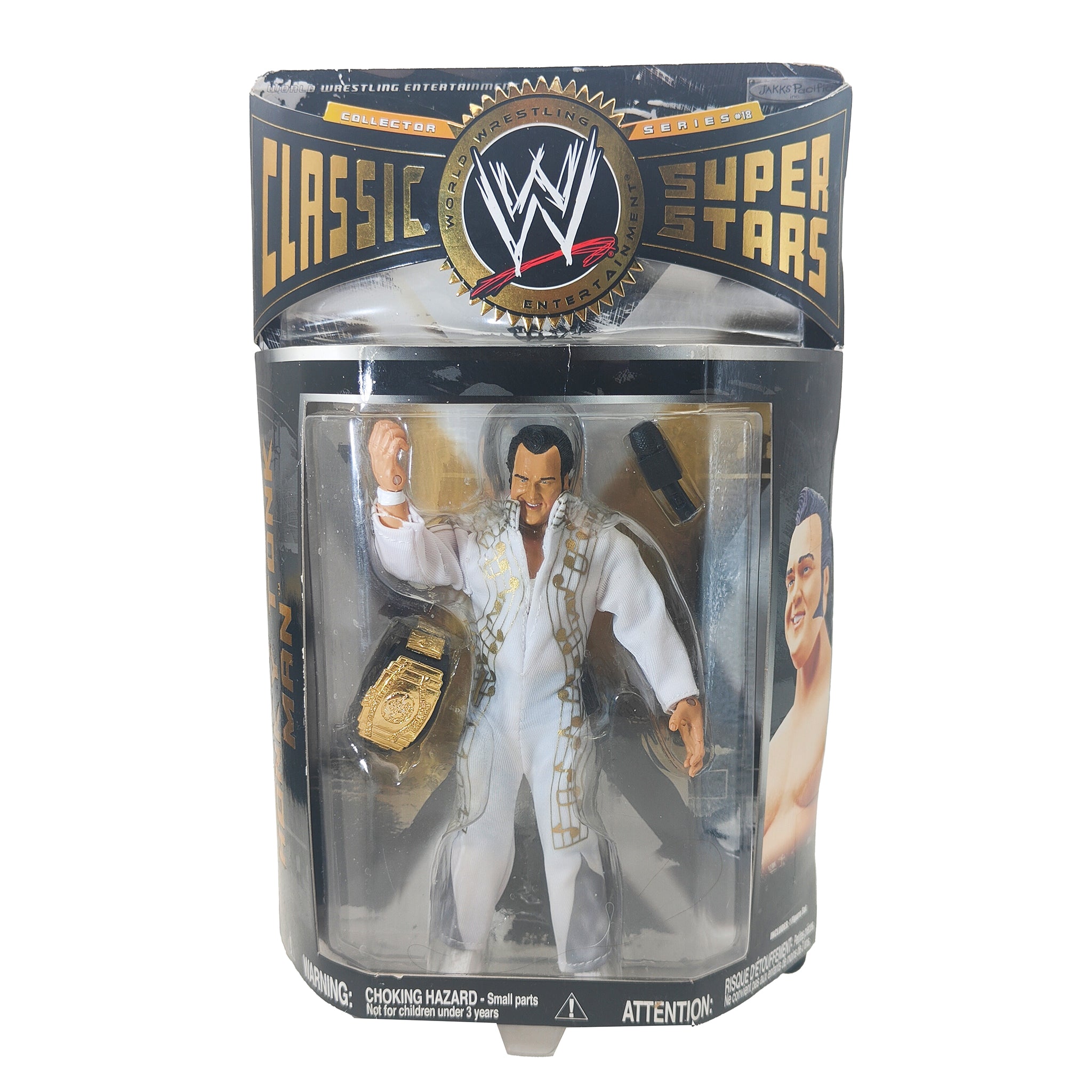 Honky Tonk Man WWE Classic Superstars Series 18 Jakks Pacific Action Figure 2008 18cm – WWE, JAKKS Pacific, 18 cm, 2008, pre-owned collector piece, Uncanny Collectibles Dublin Ireland