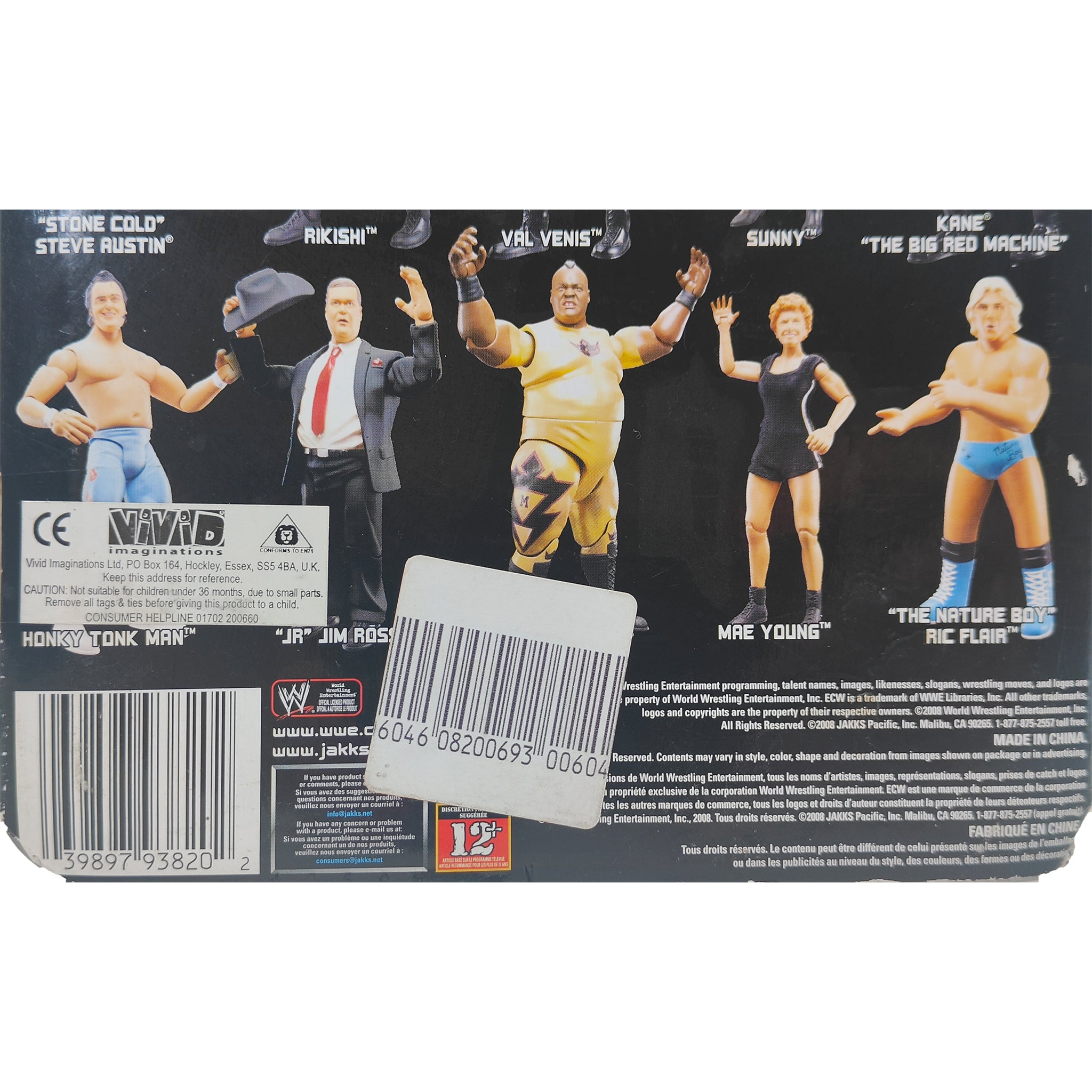 Honky Tonk Man WWE Classic Superstars Series 18 Jakks Pacific Action Figure 2008 18cm – WWE, JAKKS Pacific, 18 cm, 2008, pre-owned collector piece, Uncanny Collectibles Dublin Ireland