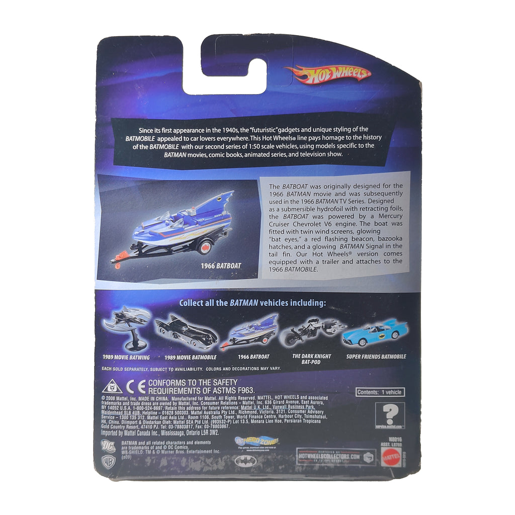 Hot Wheels Batman Classic TV Series 1966 Batboat with Trailer Series 2 2008