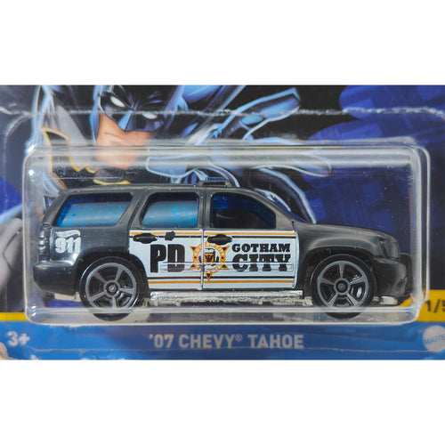 Hot Wheels Batman Gotham City PD 07 Chevy Tahoe 1 of 5 – Batman, Mattel, 7 cm, pre-owned collector piece, Uncanny Collectibles Dublin Ireland