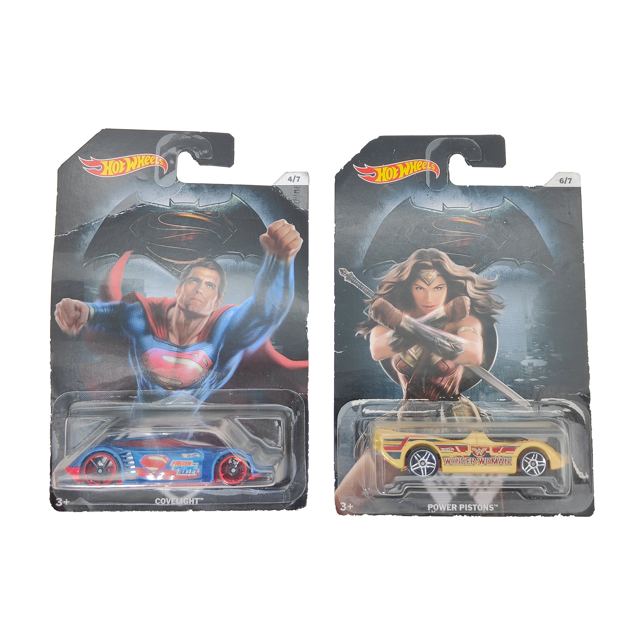 Hot Wheels Batman Vs Superman Covelight Power Pistons Bundle