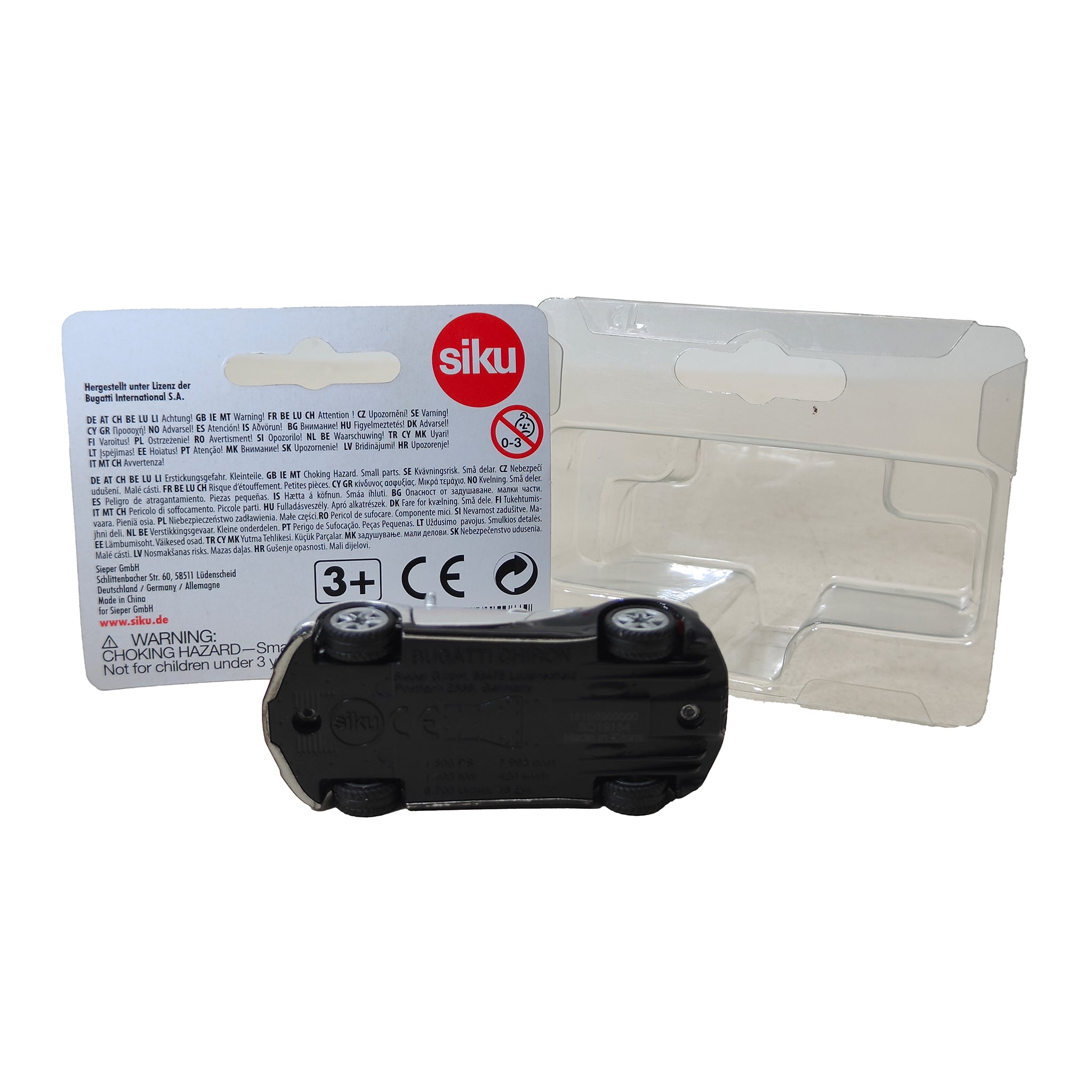 Hot Wheels Side Ripper and Siku Bugatti Chiron Supercar Bundle