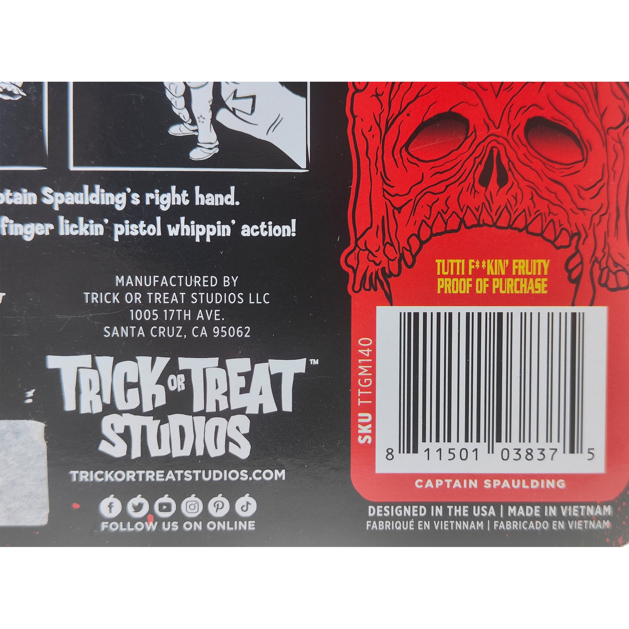 House of 1000 Corpses Captain Spaulding Trick Or Treat Studios Action Figure 2021 13 cm