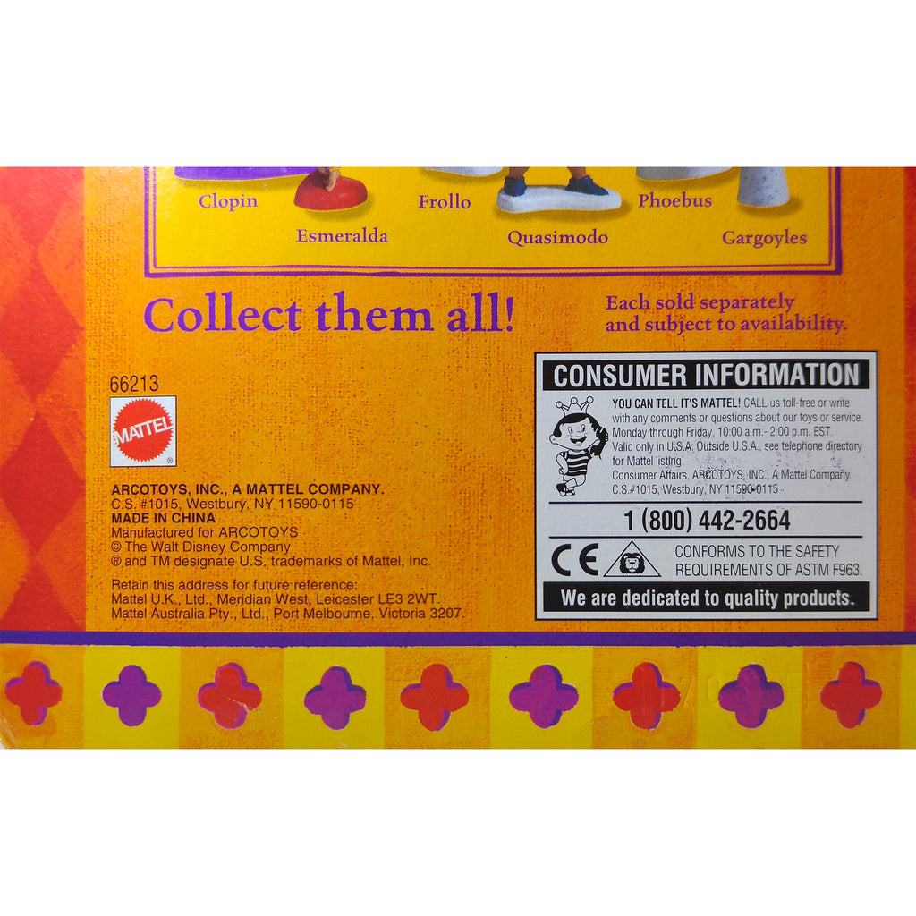 Hunchback Of Notre Dame Gargoyles Mattel Mini Figure 1996 5cm – Movie Icons & Heroes, Mattel, 5 cm, 1996, pre-owned collector piece, Uncanny Collectibles Dublin Ireland