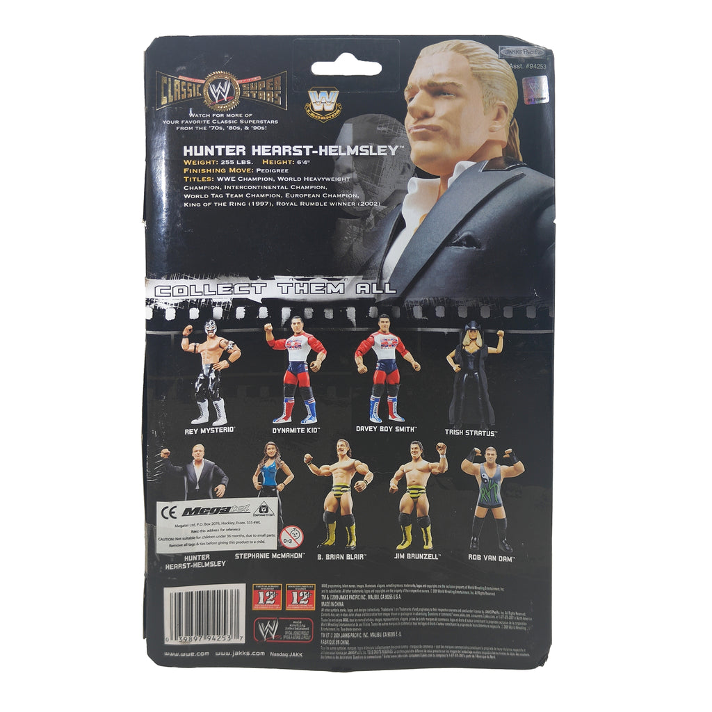 Triple H Hunter Hearst Helmsley WWE Classic Superstars Series 24 Jakks Pacific Action Figure 2009 18cm – WWE, JAKKS Pacific, 18 cm, 2009, pre-owned collector piece, Uncanny Collectibles Dublin Ireland