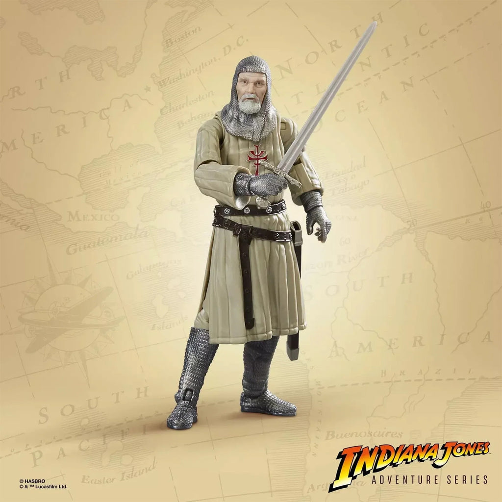Indiana Jones Grail Knight Last Crusade Adventure Series Hasbro Action Figure