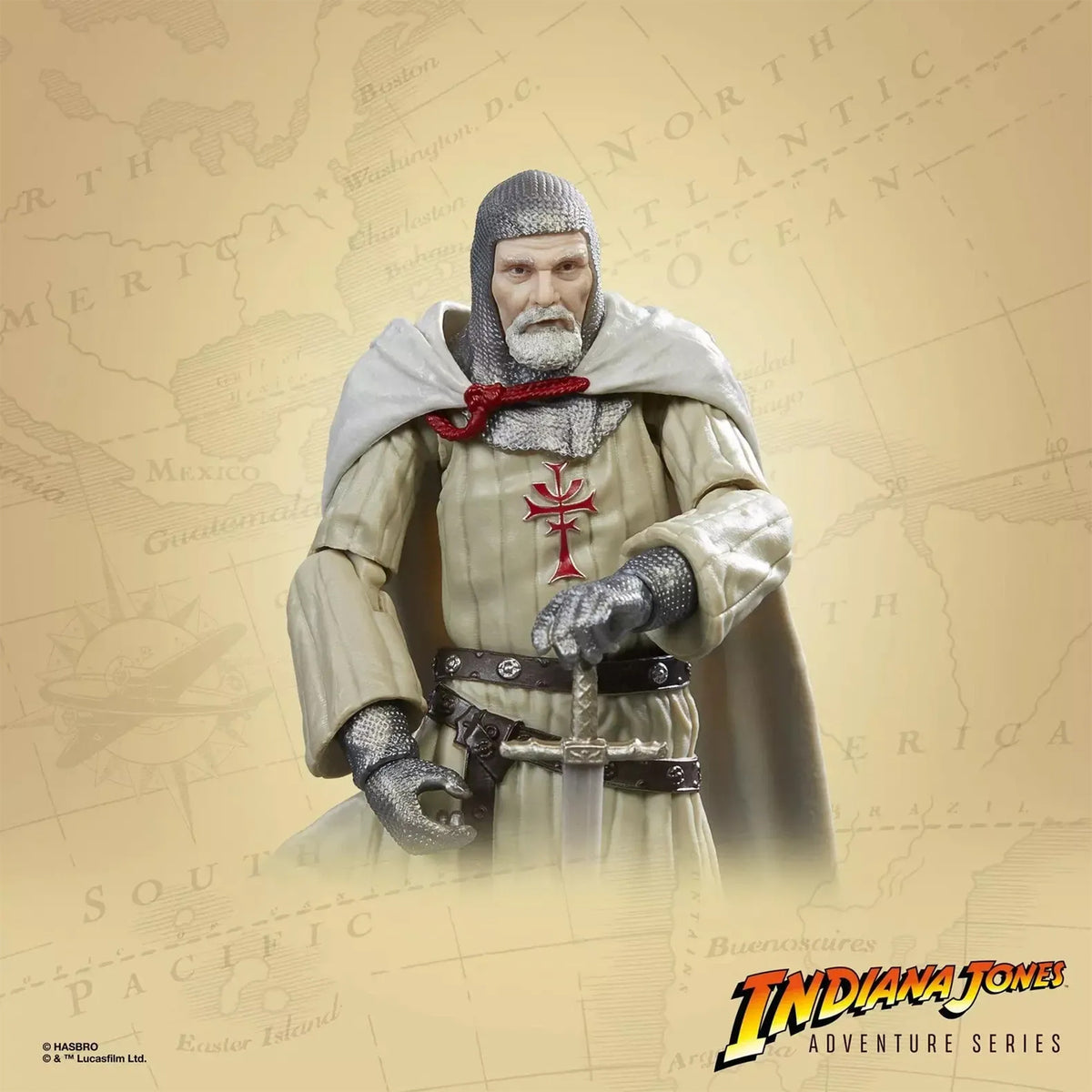 Indiana Jones Grail Knight Last Crusade Adventure Series Hasbro Action Figure