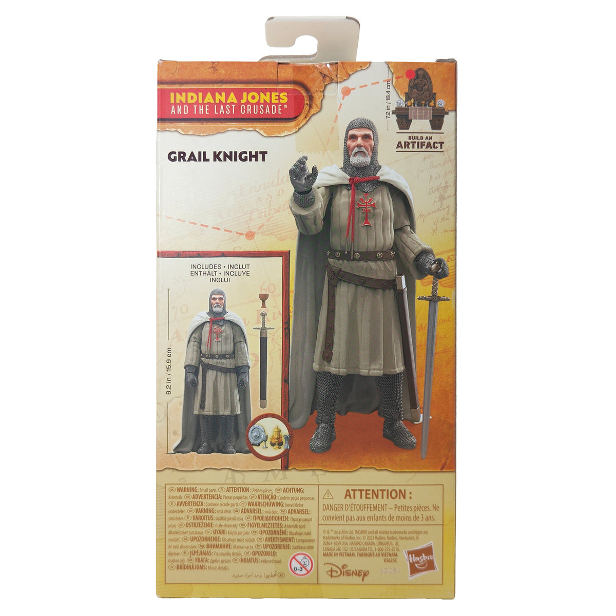 Indiana Jones Grail Knight Last Crusade Adventure Series Hasbro Action Figure