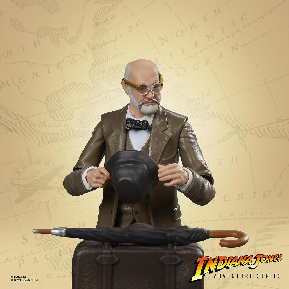 Indiana Jones Henry Jones Sr Last Crusade Adventure Series Hasbro Action Figure