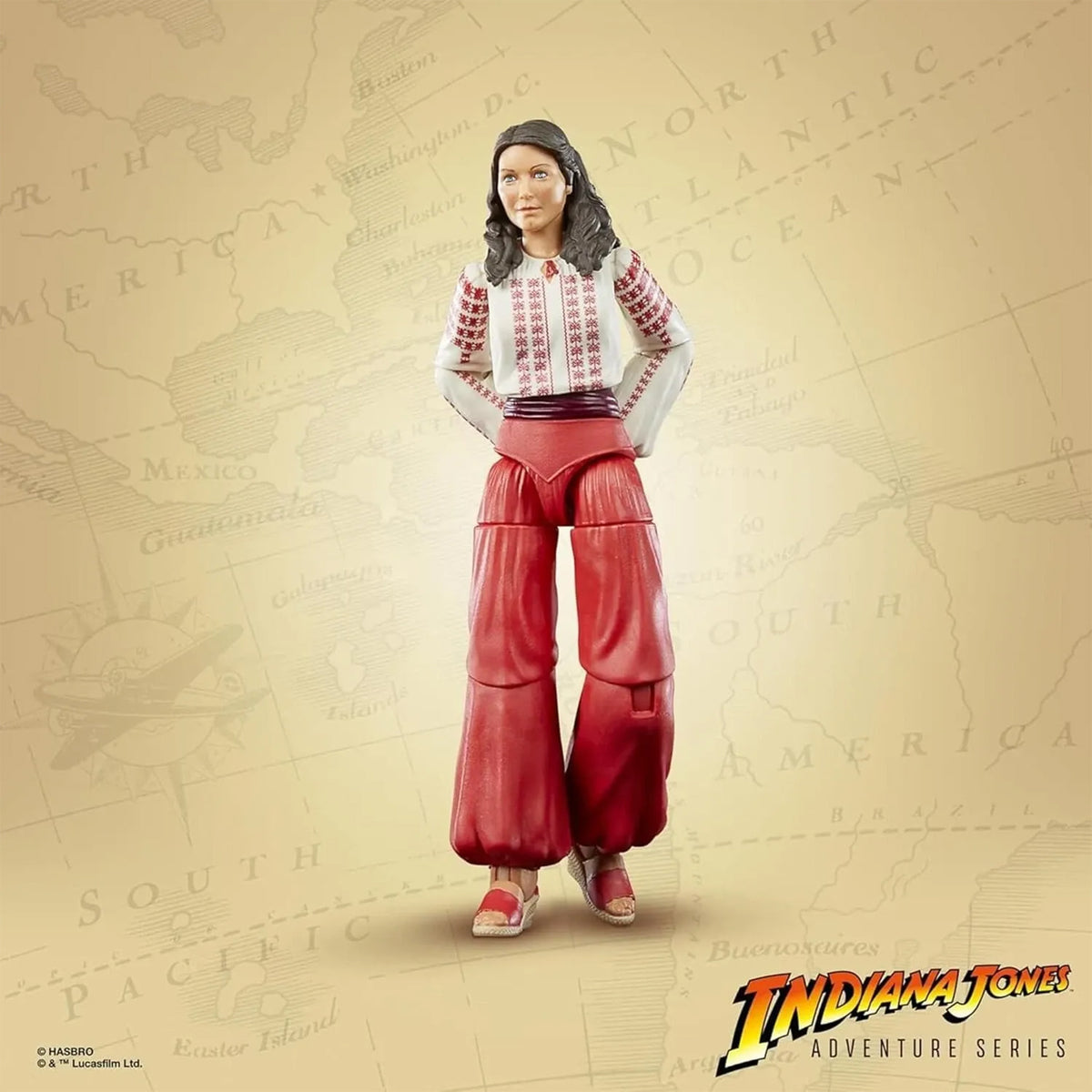 Indiana Jones Marion Ravenwood Raiders Adventure Series Hasbro Action Figure