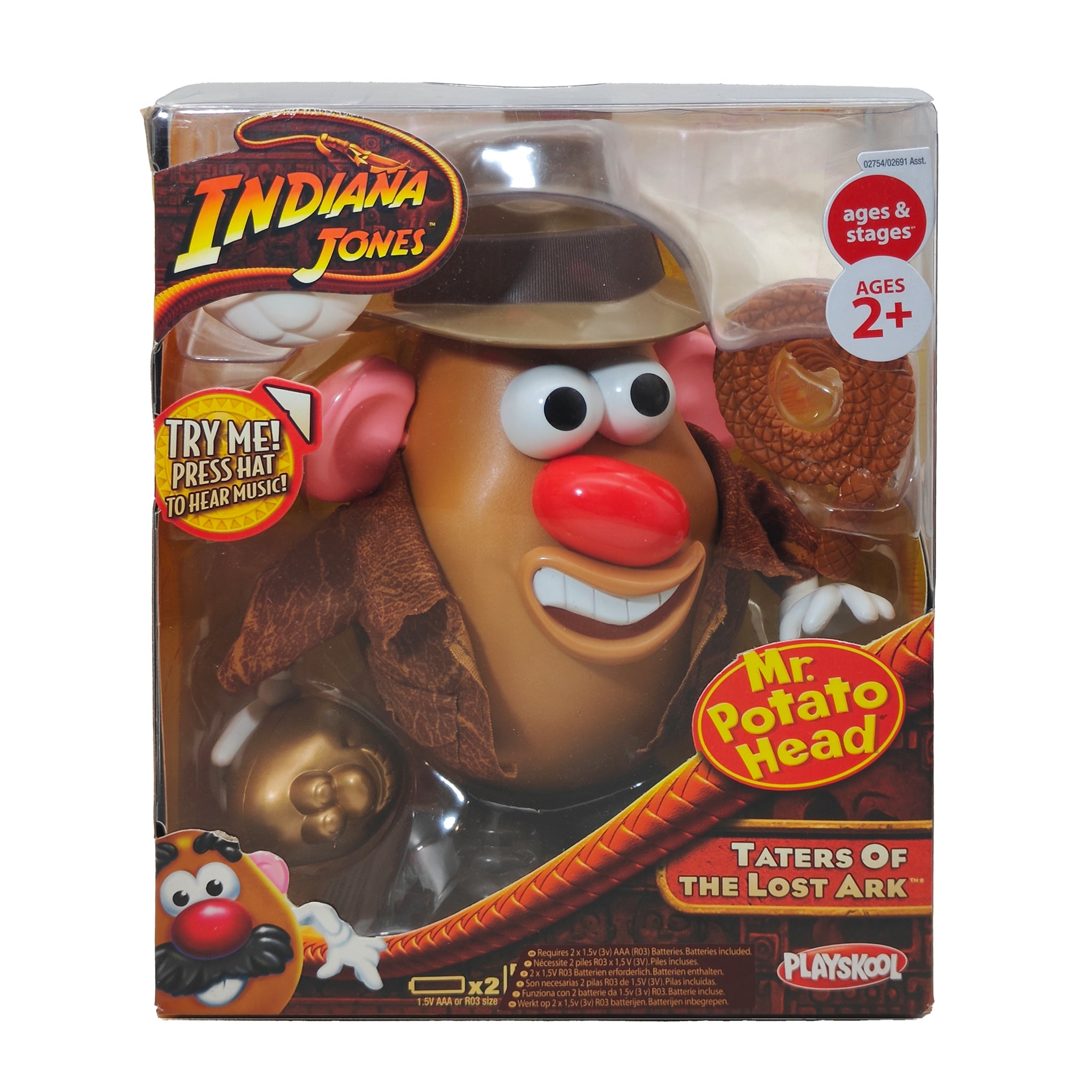 Indiana Jones Mr Potato Head Taters of the Lost Ark Playskool 2008