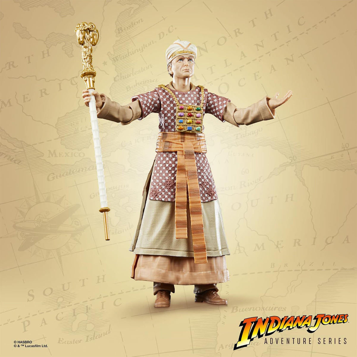 Indiana Jones Rene Belloq Ceremonial Raiders Adventure Series Hasbro Figure