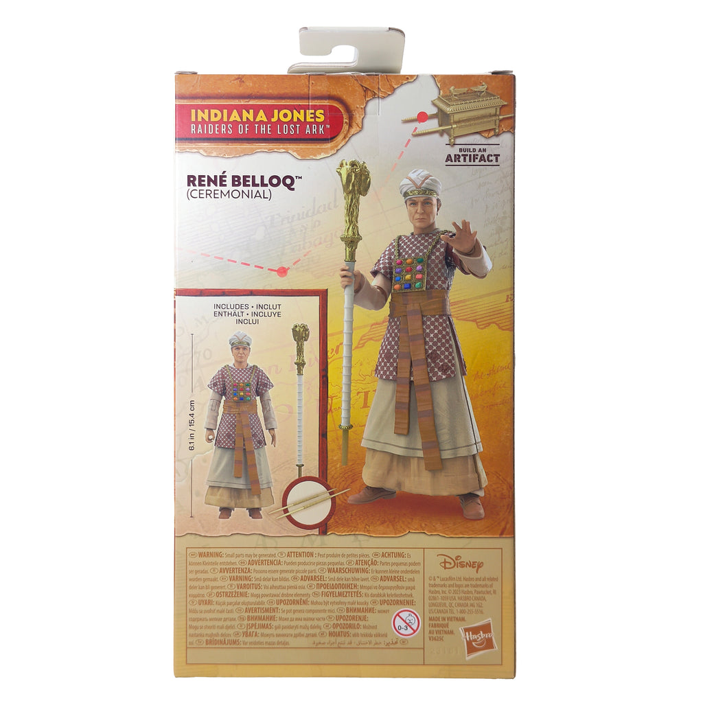 Indiana Jones Rene Belloq Ceremonial Raiders Adventure Series Hasbro Figure