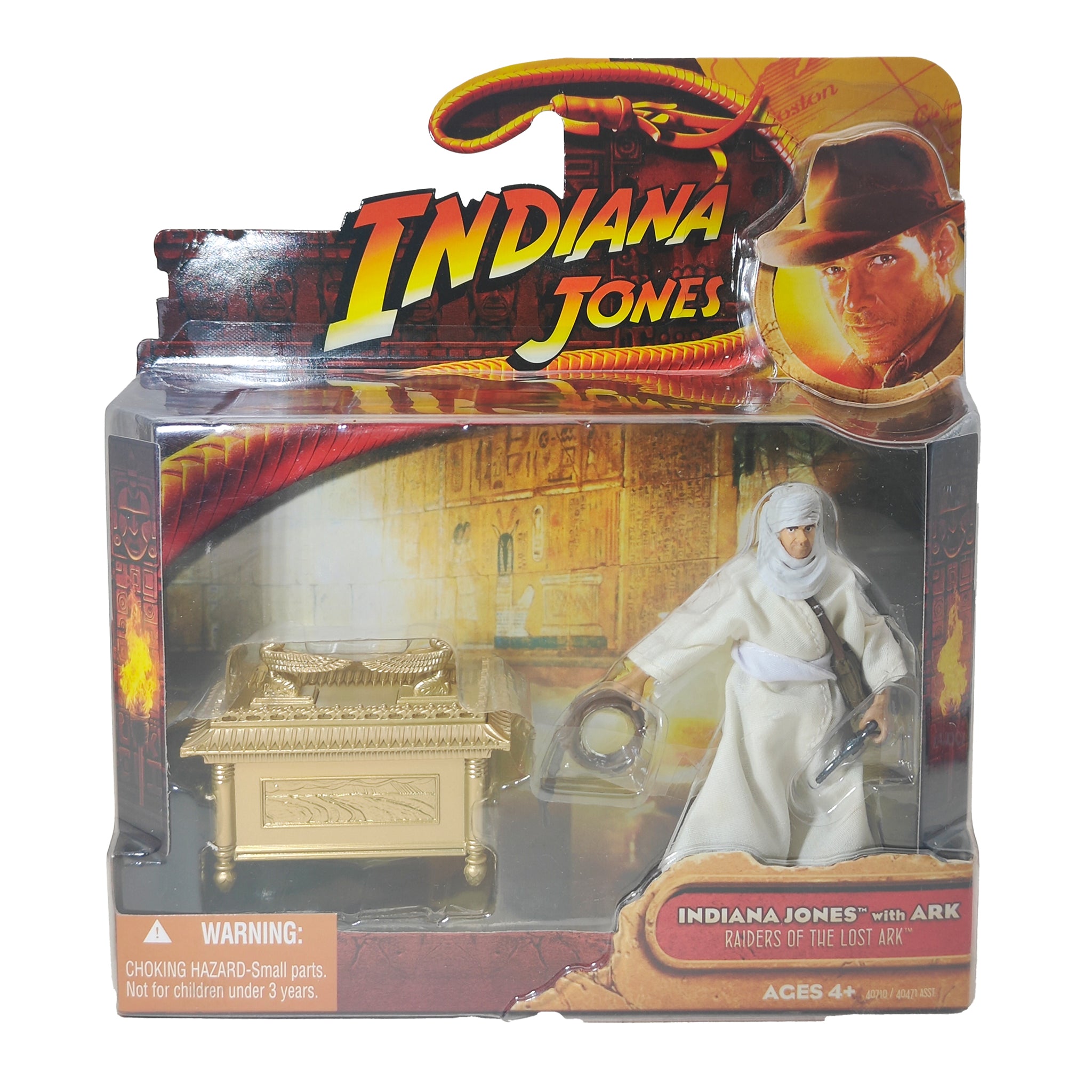Indiana Jones With Ark Indiana Jones Raiders Of The Lost Ark Hasbro Action Figure 2008 9.5cm – Movie Icons & Heroes, Hasbro, 9.5 cm, 2008, pre-owned collector piece, Uncanny Collectibles Dublin Ireland