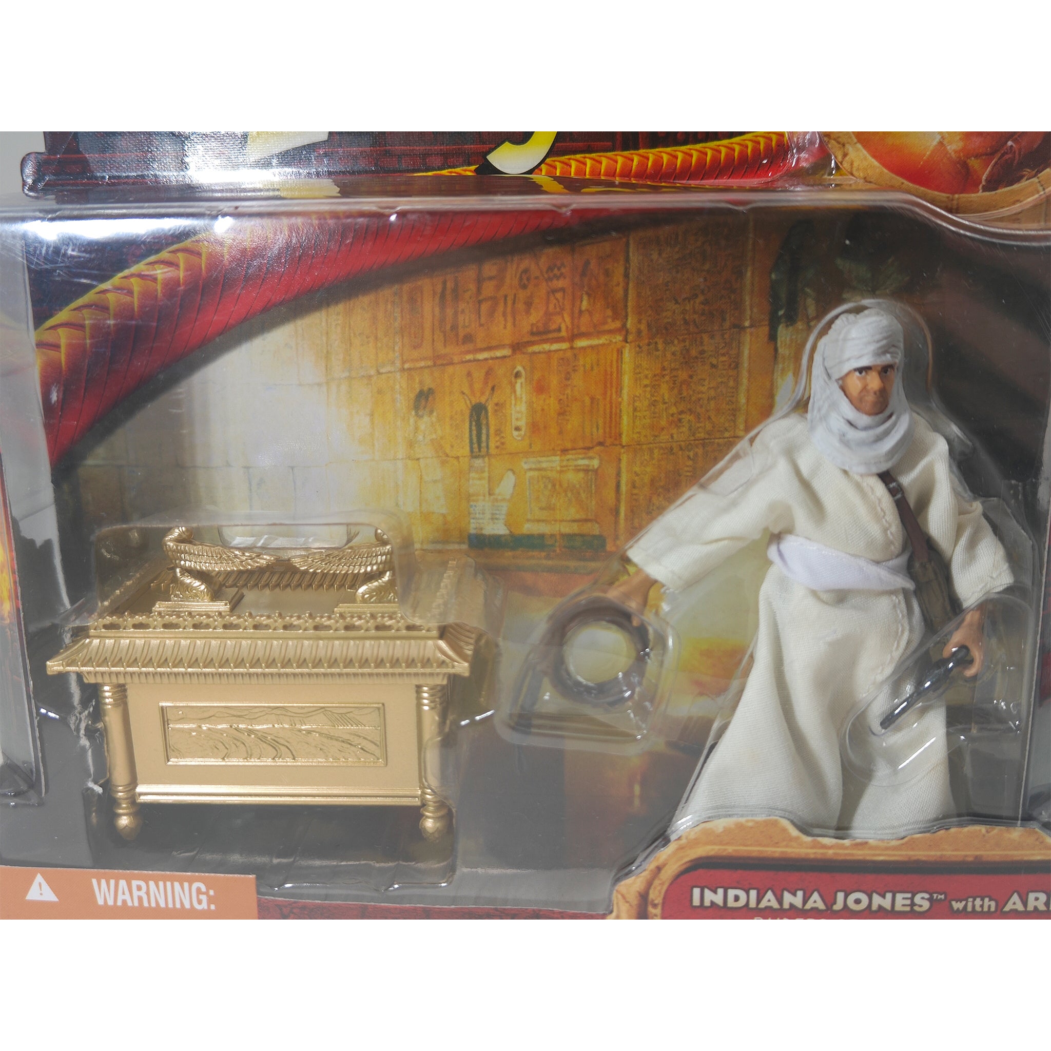 Indiana Jones With Ark Indiana Jones Raiders Of The Lost Ark Hasbro Action Figure 2008 9.5cm – Movie Icons & Heroes, Hasbro, 9.5 cm, 2008, pre-owned collector piece, Uncanny Collectibles Dublin Ireland