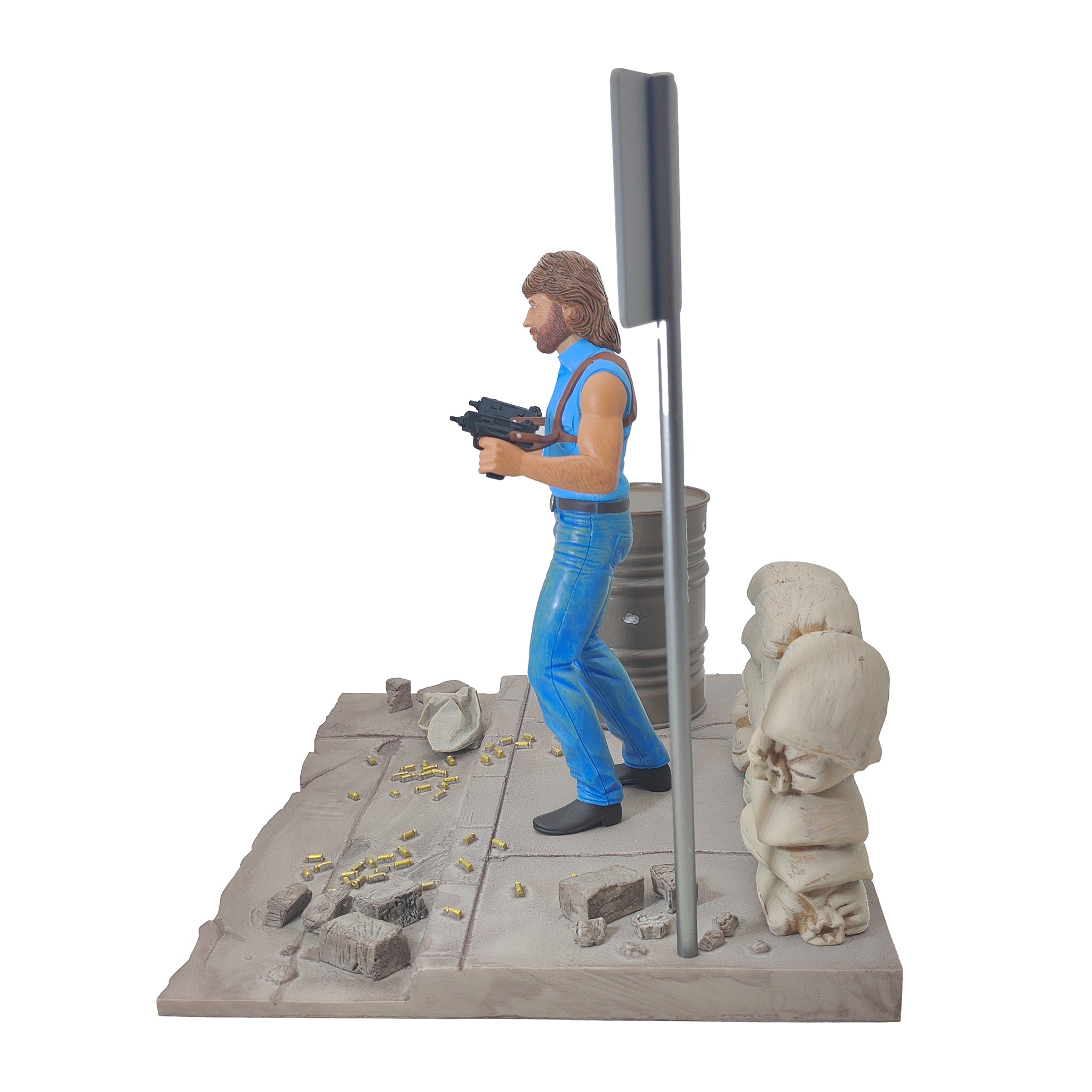 Invasion USA Matt Hunter Chuck Norris Deluxe Diorama 2018 18cm – Movie Icons & Heroes, SD Toys, 18 cm, 2018, pre-owned collector piece, Uncanny Collectibles Dublin Ireland