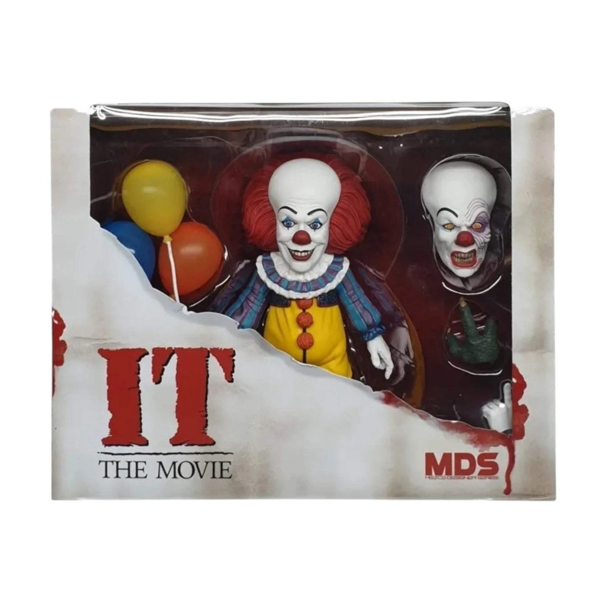 IT 1990 Talking Pennywise MDS Mezco Designer Series Deluxe Action Figure 15cm