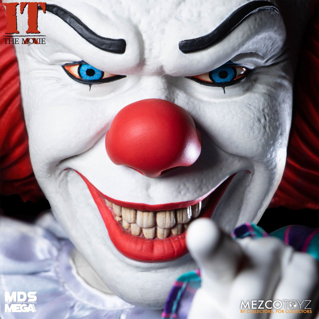 IT 1990 Talking Pennywise Mega Scale MDS Mezco Toyz Figure 38cm – IT, Mezco Toyz, 38 cm, brand new collector item, Uncanny Collectibles Dublin Ireland