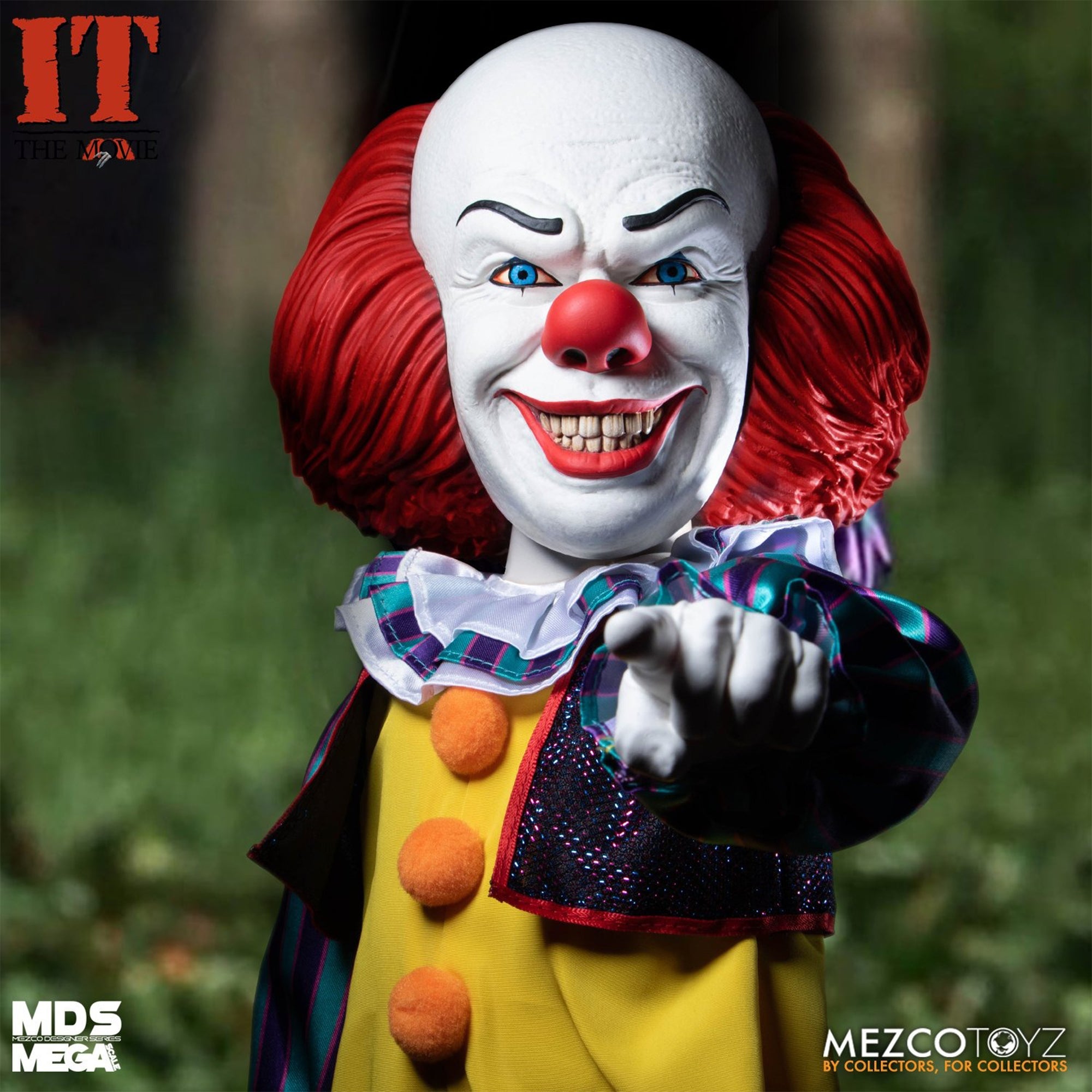 IT 1990 Talking Pennywise Mega Scale MDS Mezco Toyz Figure 38cm
